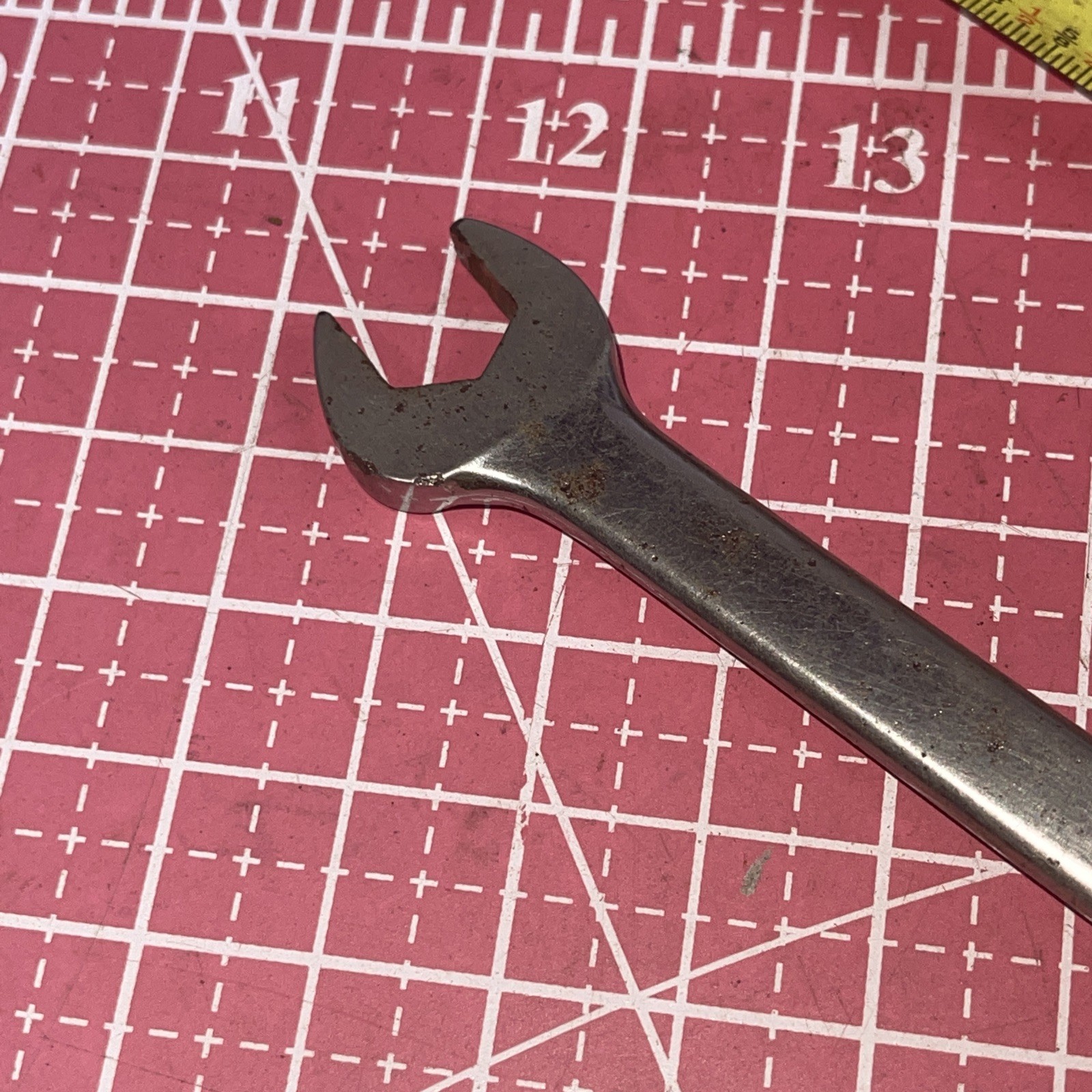 Bonney USA 1114H 7/16 In SAE 6 Point Combination Wrench Vintage 7/16”