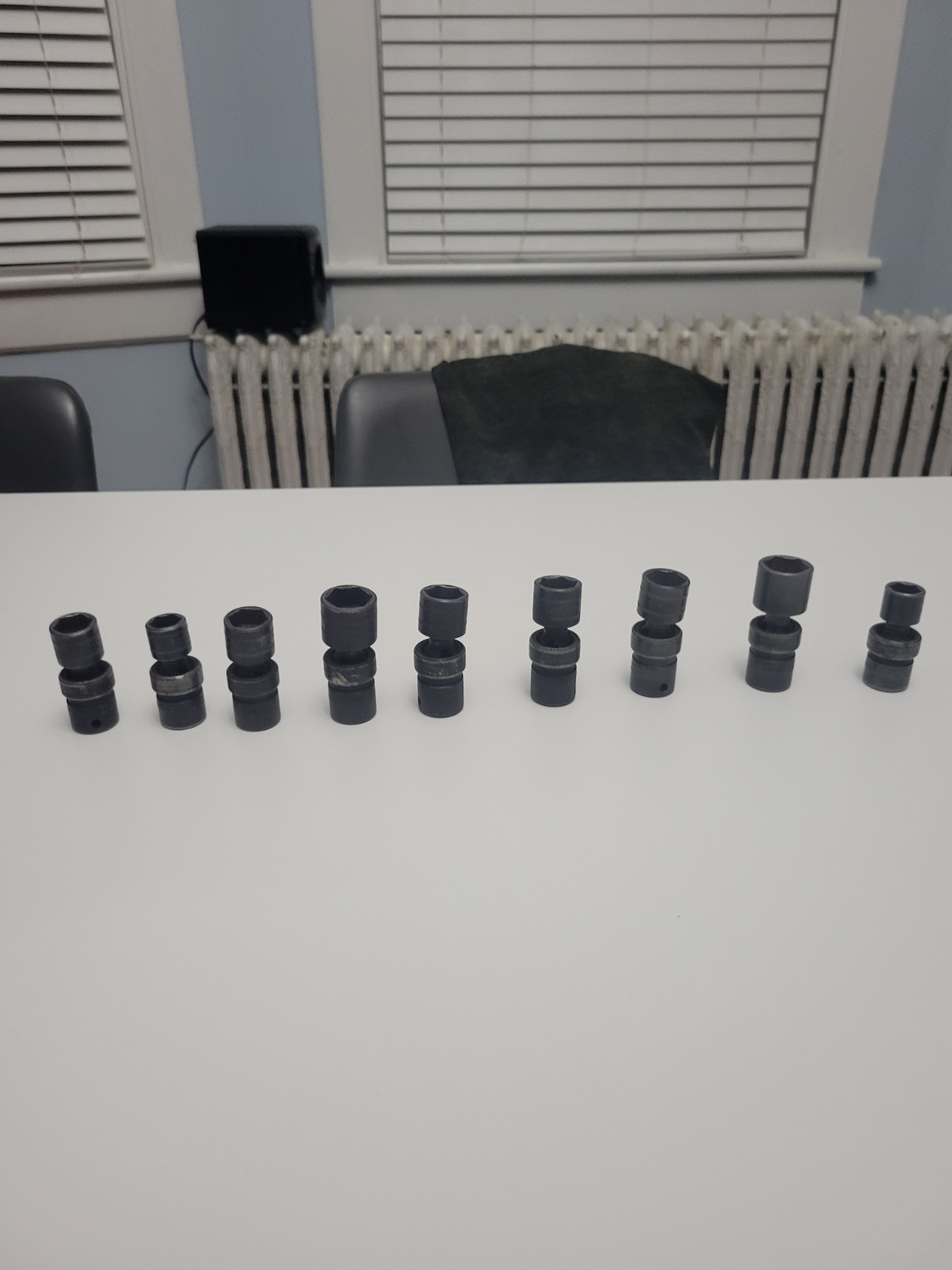 Snap-on 3/8″ Drive Swivel Universal Socket Lot 9pc Metric & SAE IPFM/IPF USA