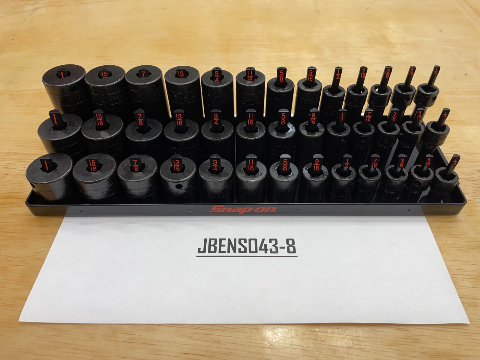 Snap-on Tools NEW 39pc 3/8″ Drive SAE Impact Shallow / Semi / Deep Master Set
