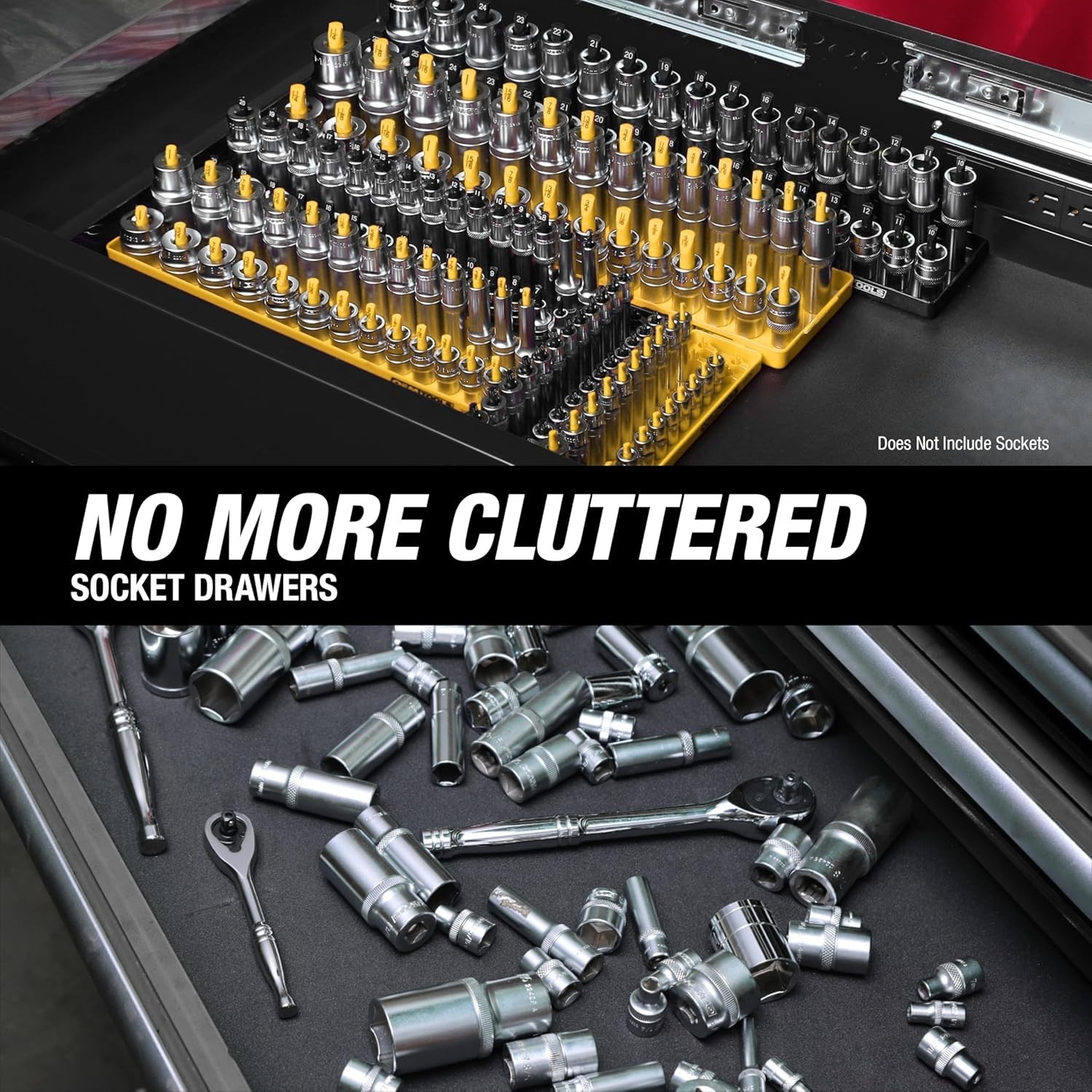 Organize Up to 80 Sockets with the 22238 6 Piece Tray Set – Smart Tool Storage