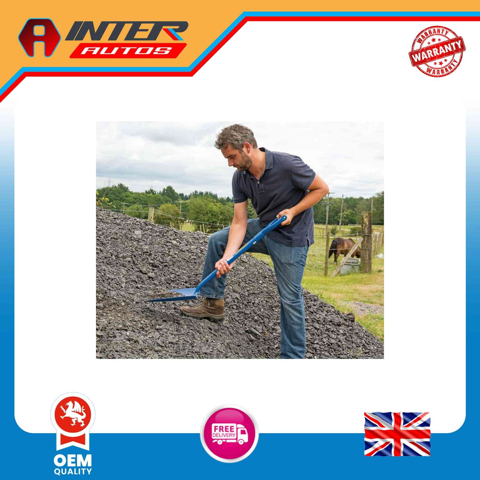 Draper Expert All Steel Contractors Square Mouth Shovel 64327