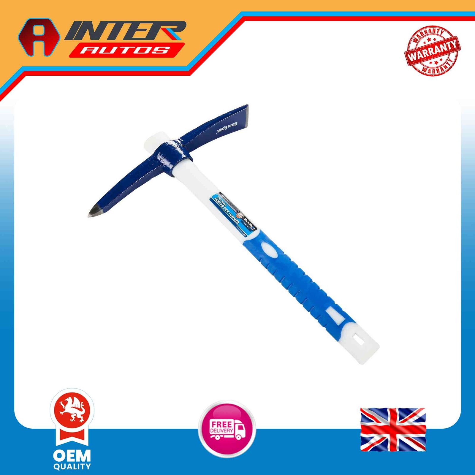 Blue Spot Tools 17oz (500g) Mortar Pick Hammer