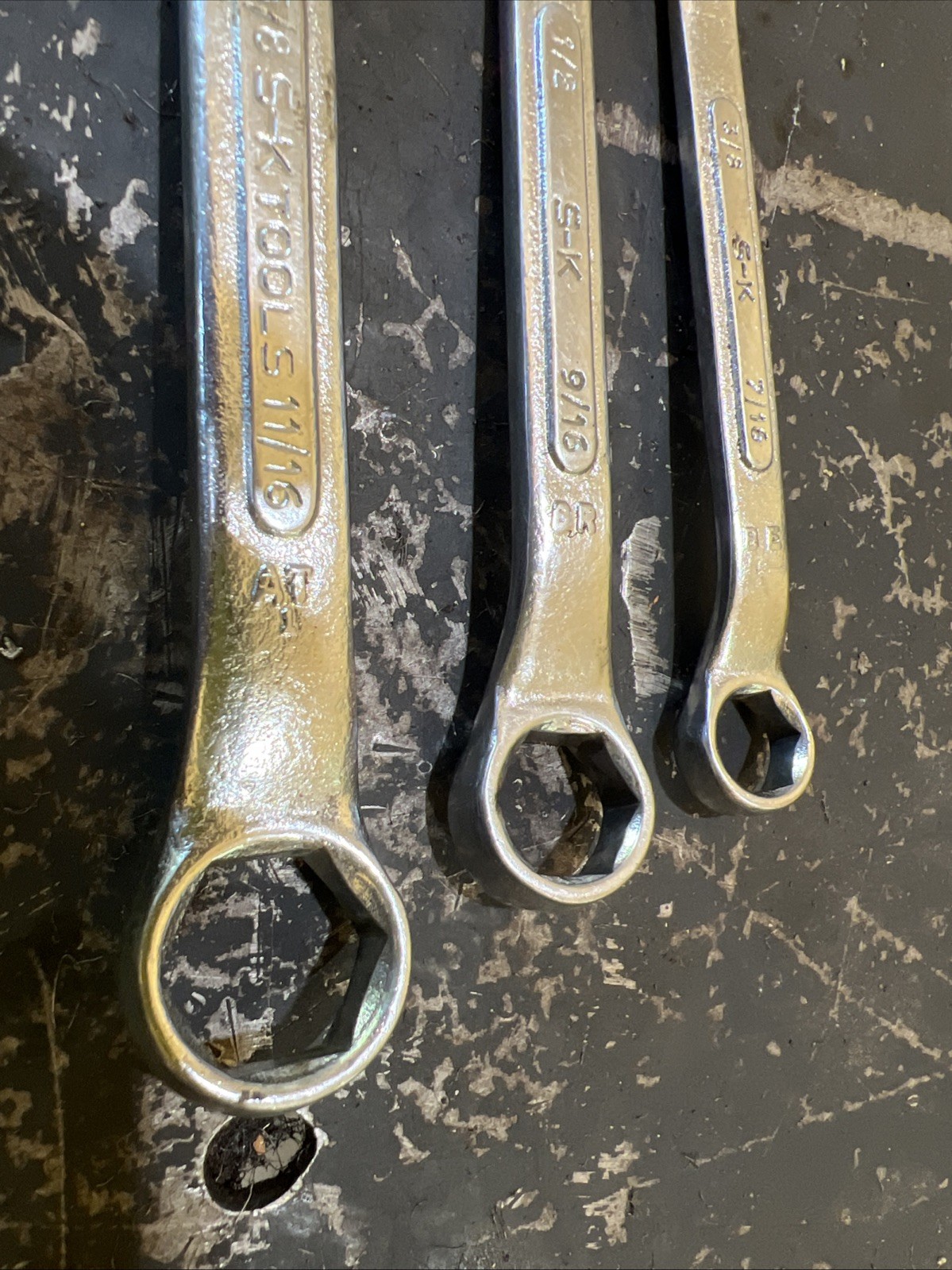 S&K SK Tools Stubby Box End Wrench Set 6 Point SAE