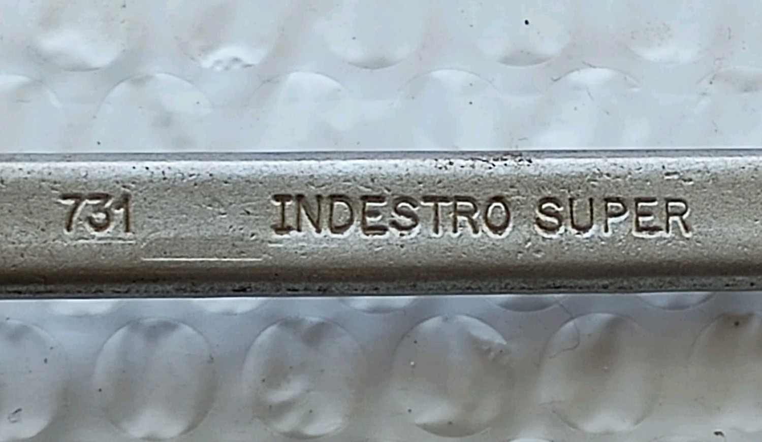 INDESTRO SUPER, 731, 1/2″x9/16″ DBL. BOX WRENCH, 8.6″ LONG, 12 POINT *USA MADE*