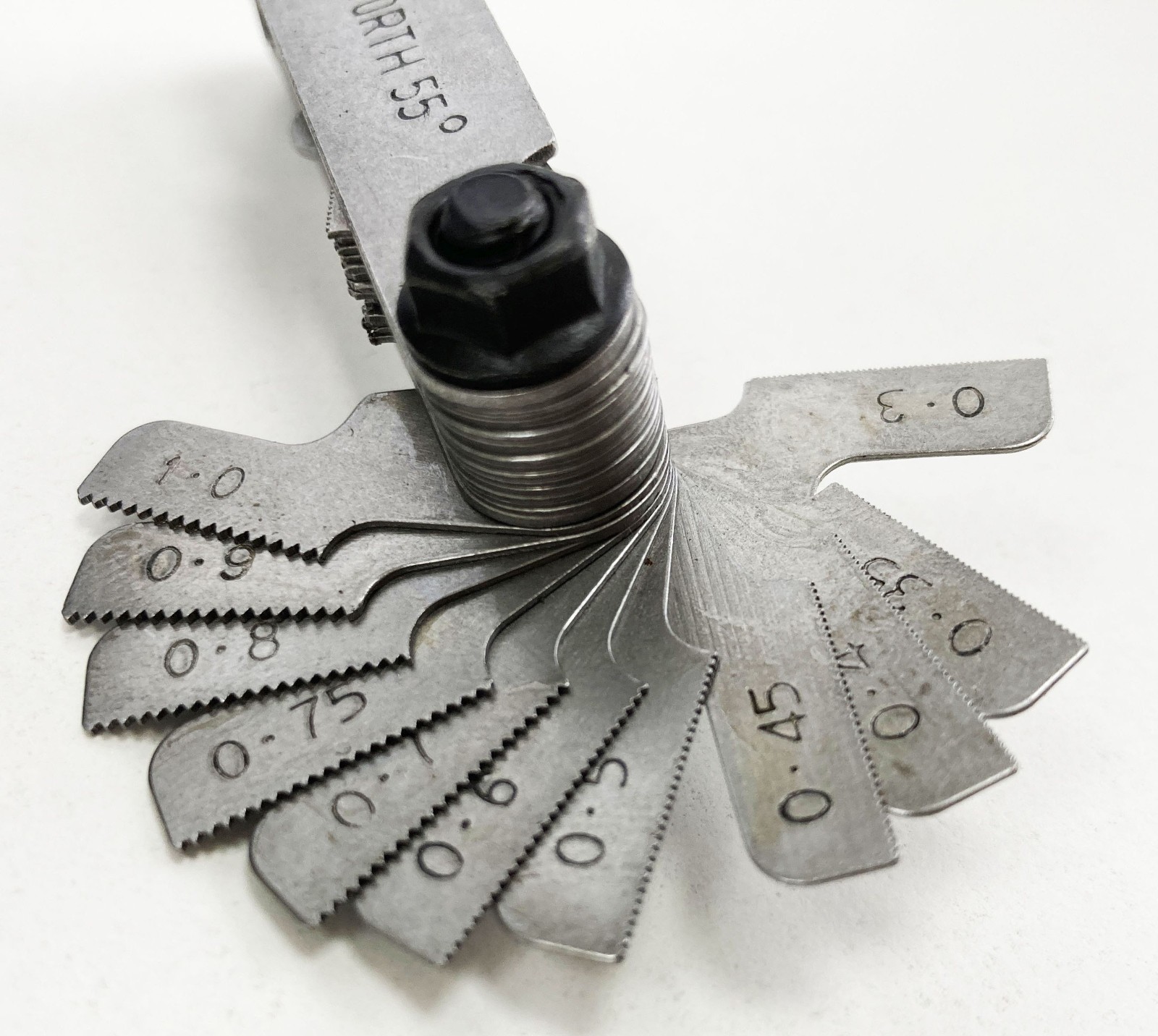 51pc Thread Pitch Gauge Metric Whitworth 55° 60° Screw Gauge Internal External
