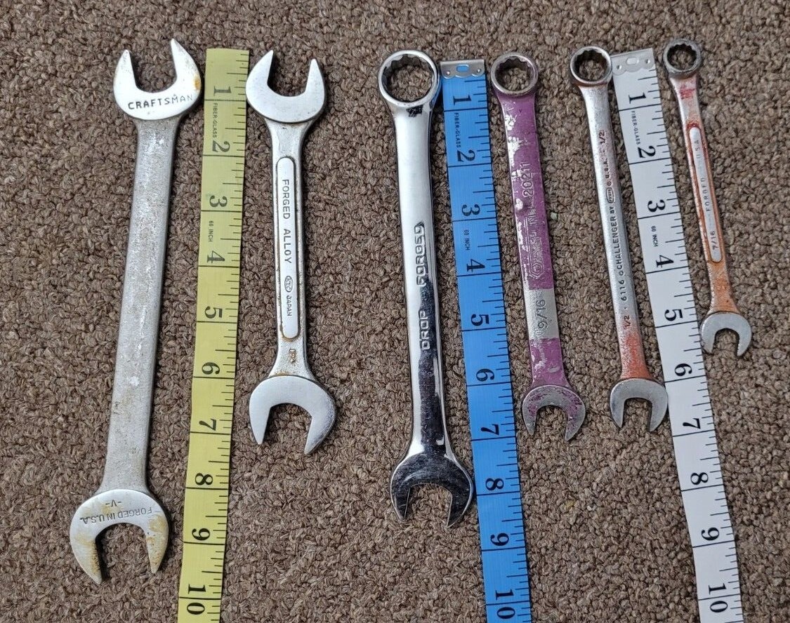 Craftsman MIT Fuller Allen Double Open Ended & Combination Wrench Set Vintage ?