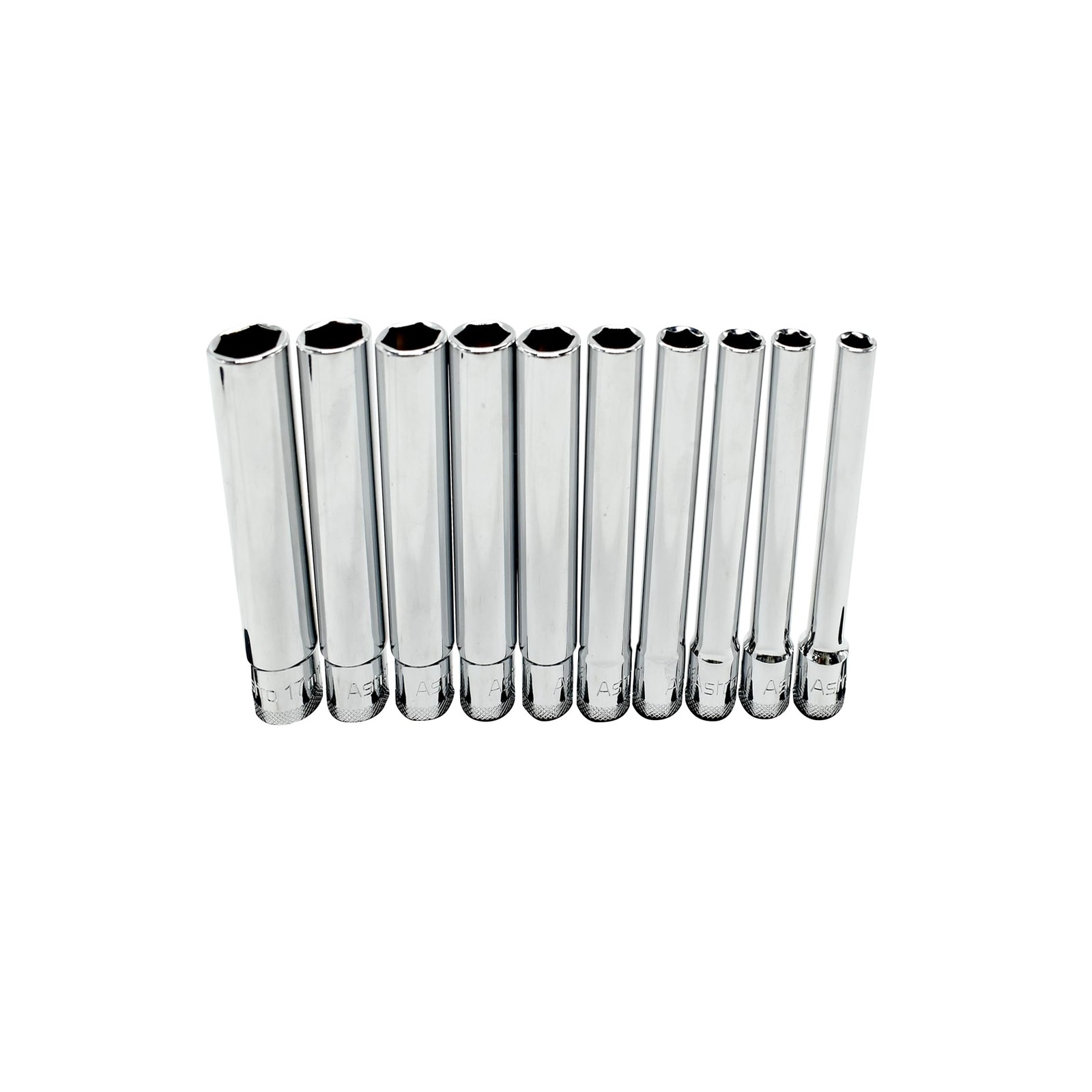 Astro Tools 4110 10pc 3/8″ Drive Extra Deep Metric Drive, Blue/Silver
