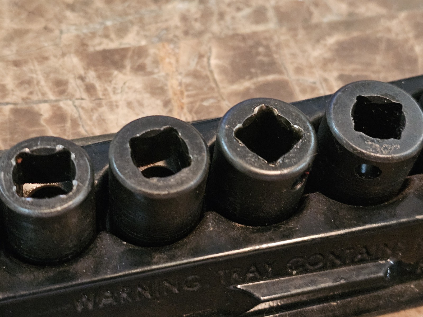 Snap On IMDFM 3/8″ Drive 12pt Semi Deep Impact Socket Set – Metric – 10MM-18MM