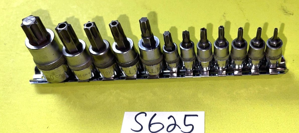 CORNWELL TOOLS 12 PIECE MULTI DRIVE TORX BIT SOCKET DRIVER SET TAMPER RESISTANT