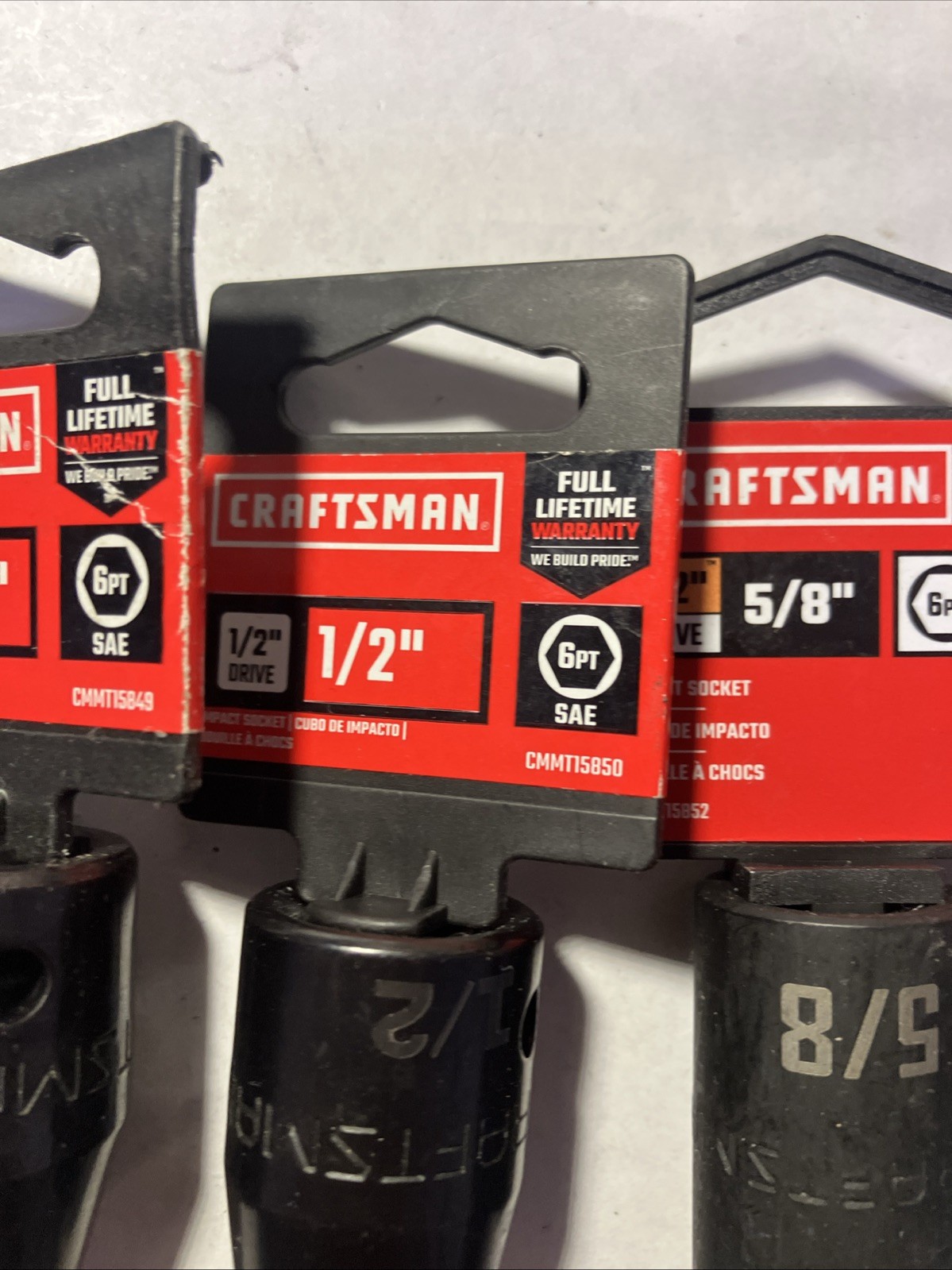 Craftsman Six (6) Piece Impact Sockets 1/2″ Drive (New with Tags) See Photos