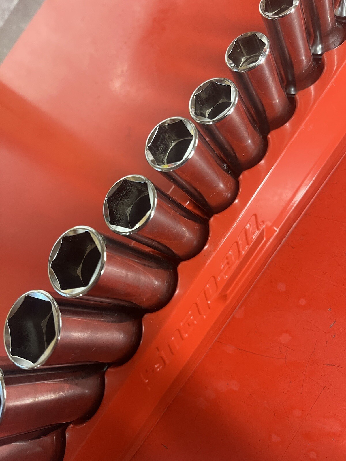 Snap-on 211sfsy 11 pc 3/8″ drive 6 point sae deep flank drive socket set