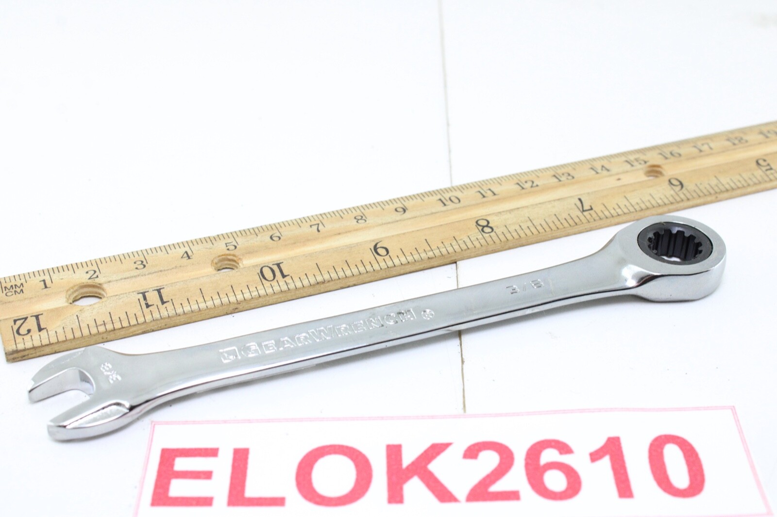 New Gearwrench 3/8″ SAE Chrome Combination Ratchet Wrench Brand New