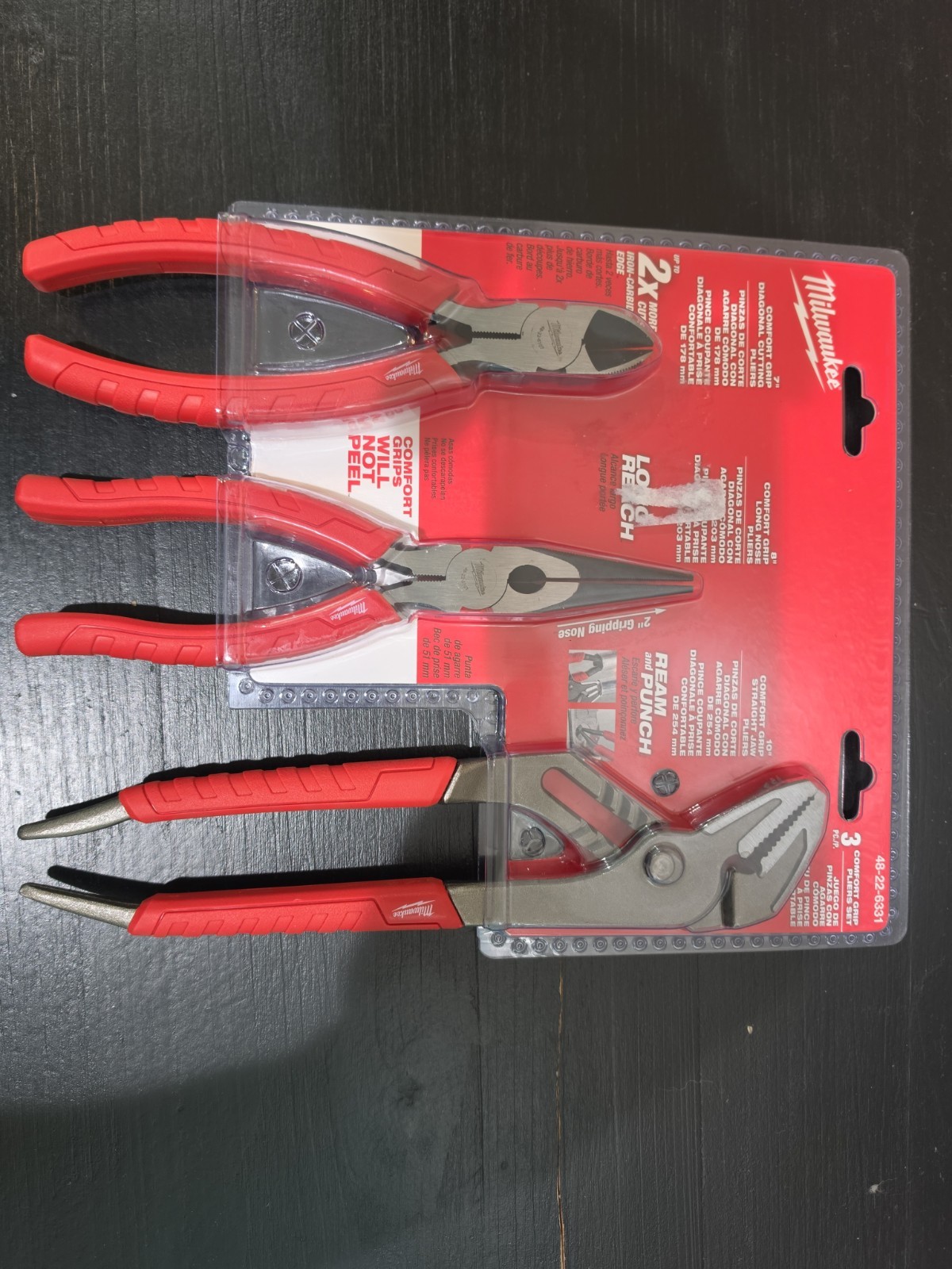 Milwaukee Tool 48-22-6331 3-Piece Pliers Kit