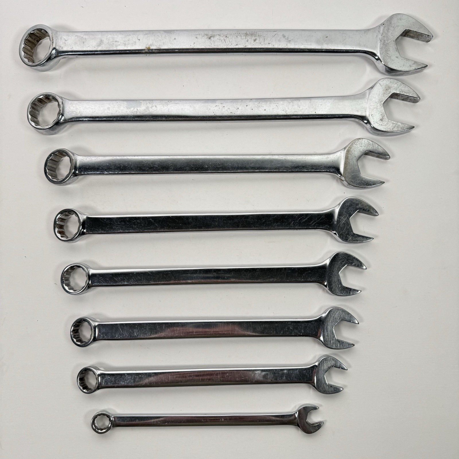 Vintage Bonney USA Combination Wrench Lot 8 SAE 3/8-15/16 Made in USA
