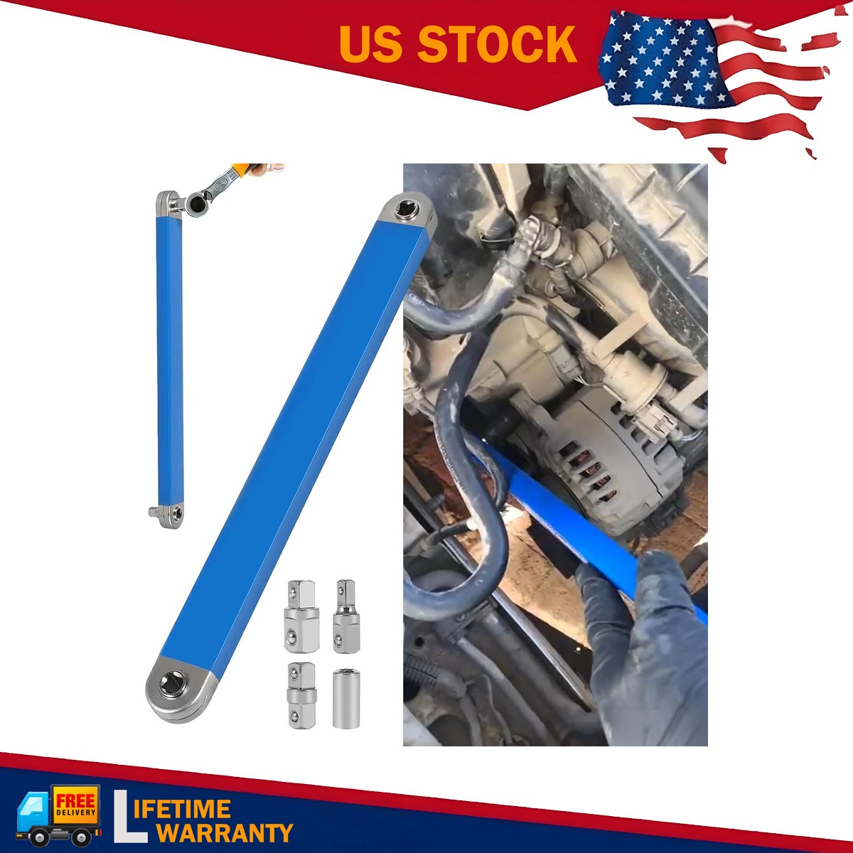 Upgraded Offset Extension Wrench Impact Set High Carbon Steel Socket Tool