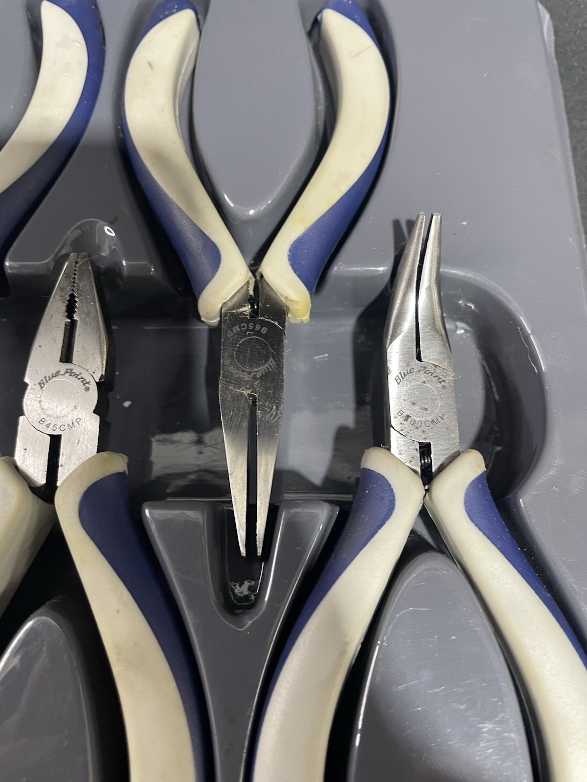 Blue Point BMPL1000 10 Pc Mini Pliers Set w/ Tray Pre-Owned
