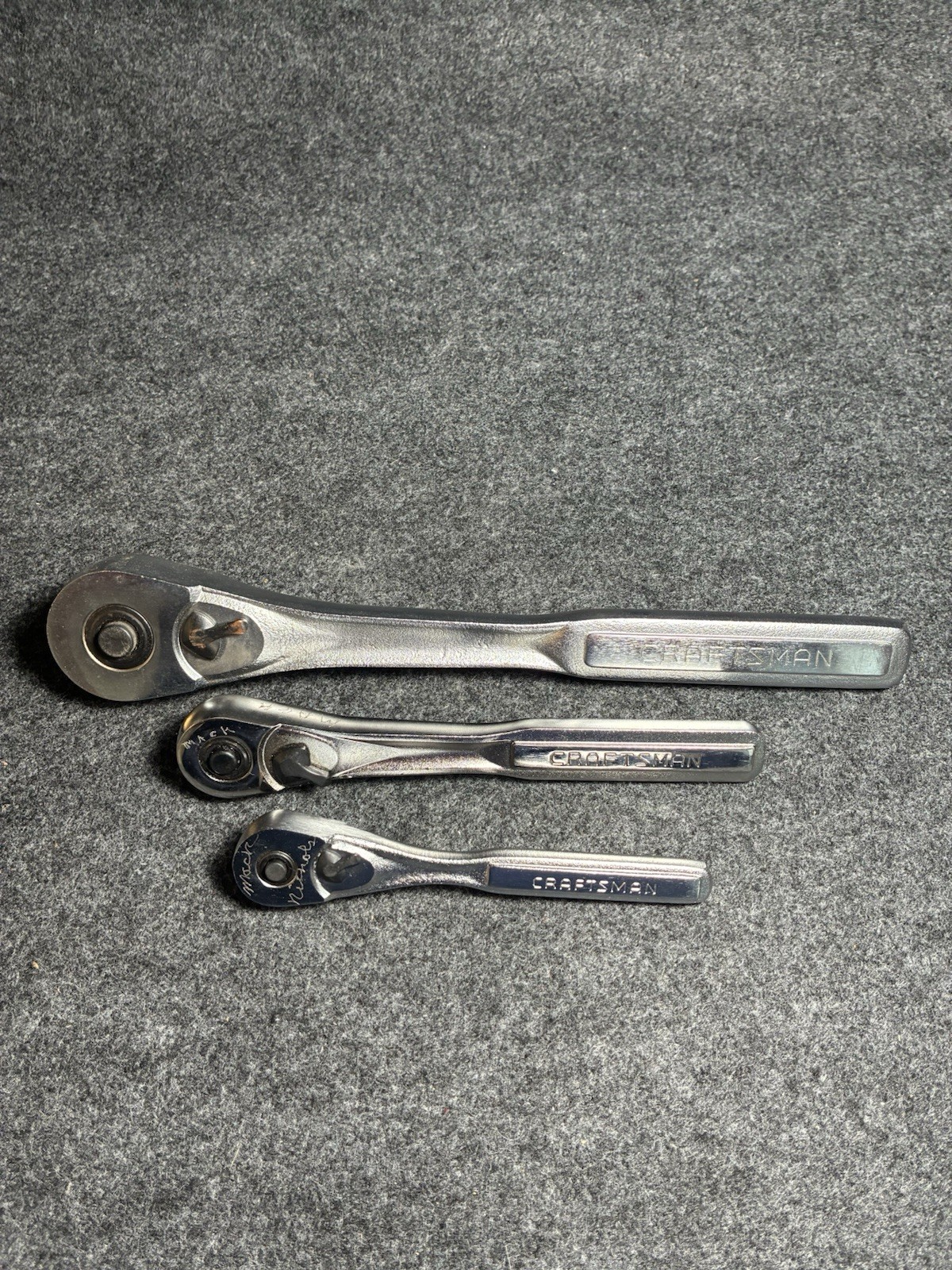 CRAFTSMAN *USA* 1/4″, 3/8″, & 1/2″ DRIVE 3-PIECE RATCHET SET 44807, 44811, 44809