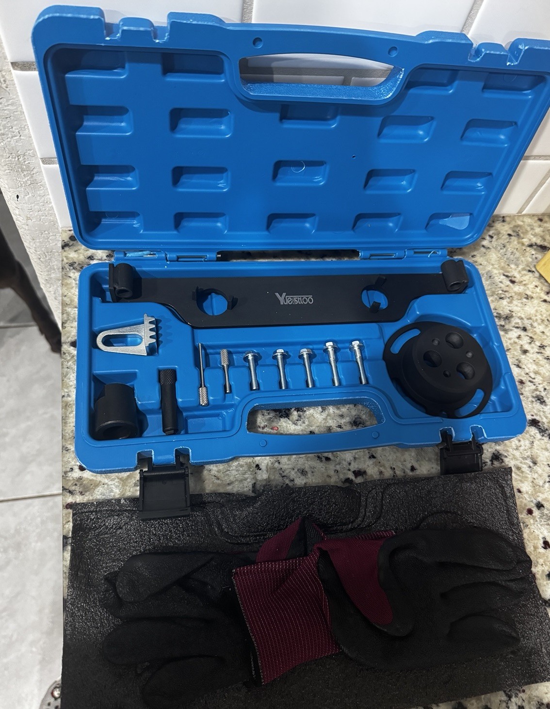 Yuesstloo Camshaft Actuator Locking Timing Tool Kit Complete w/ Case