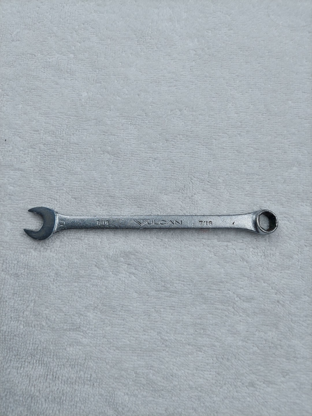 Vulcan XOE-614 7/16″ Service Wrench 6 Point Box End USA Vintage