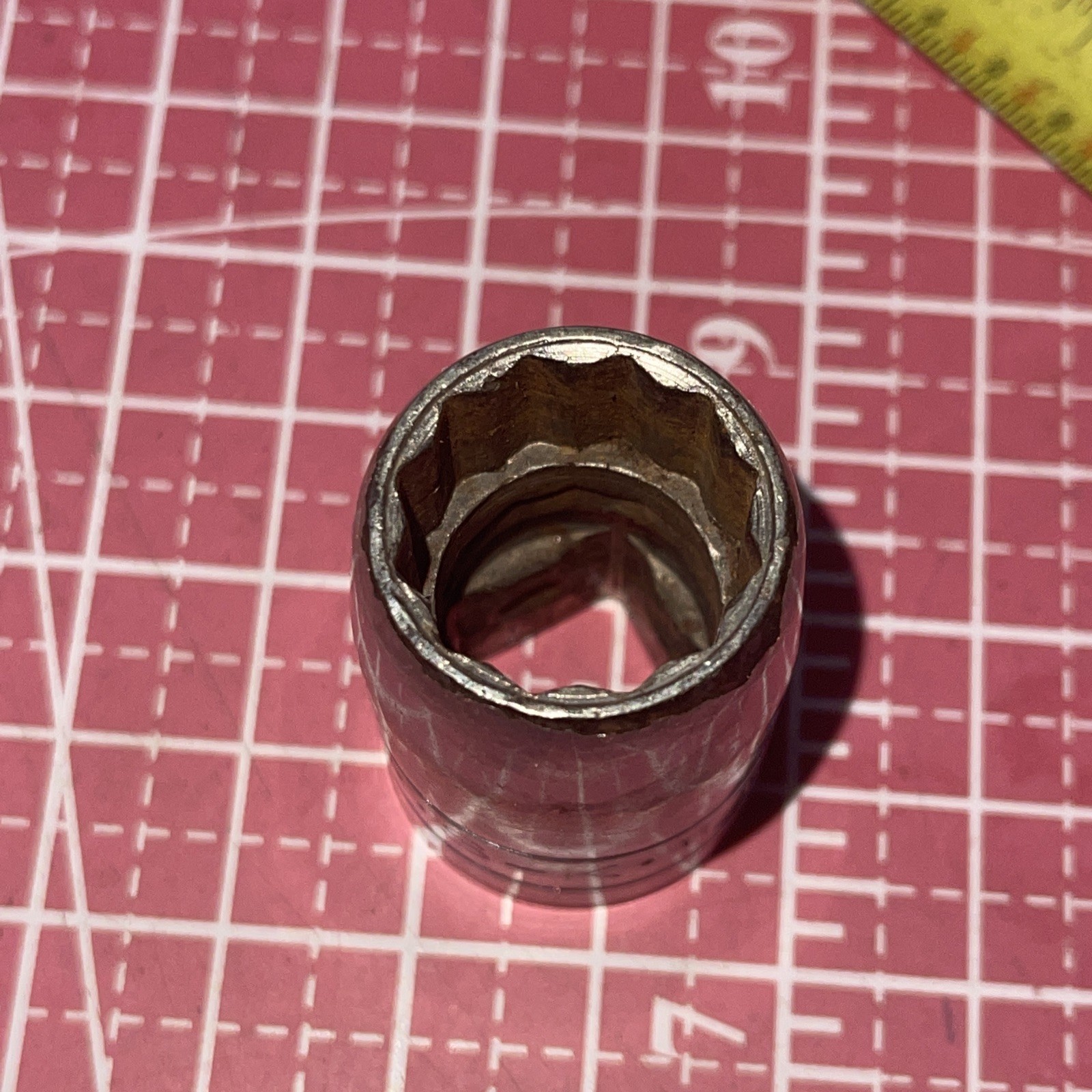 S-K USA 40122 11/16 In SAE 1/2” Drive 12 point socket Vintage SK 11/16” 1/2