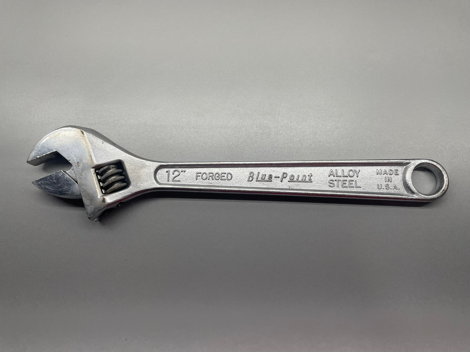 Blue-Point By Snap-on 12″ Adjustable Wrench Kenosha WI U.S.A