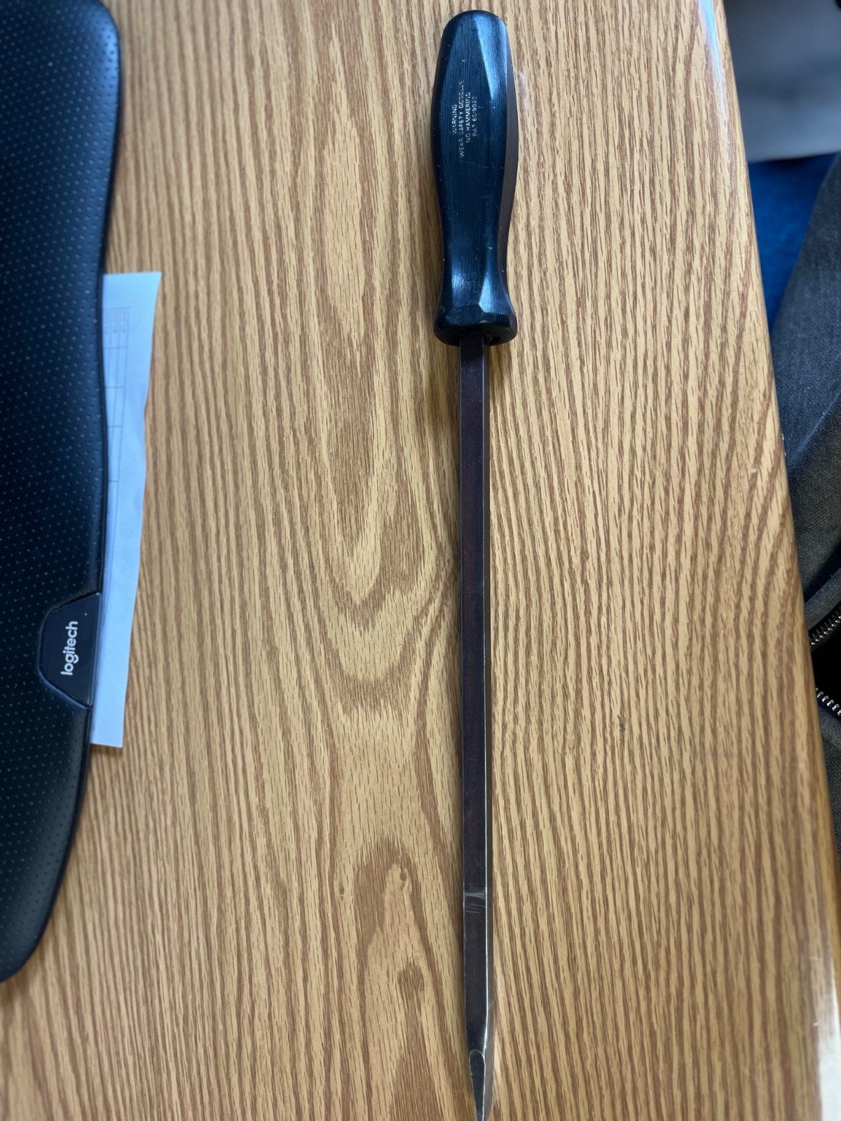 SNAP ON – MSD12 – BLACK HANDLE 16.5″ STRAIGHT PRY BAR – LOC#200