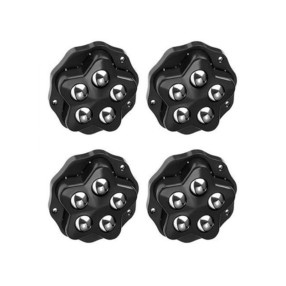 12 Pcs Heavy Duty Furniture Casters with Groove Texture for Steady Movement