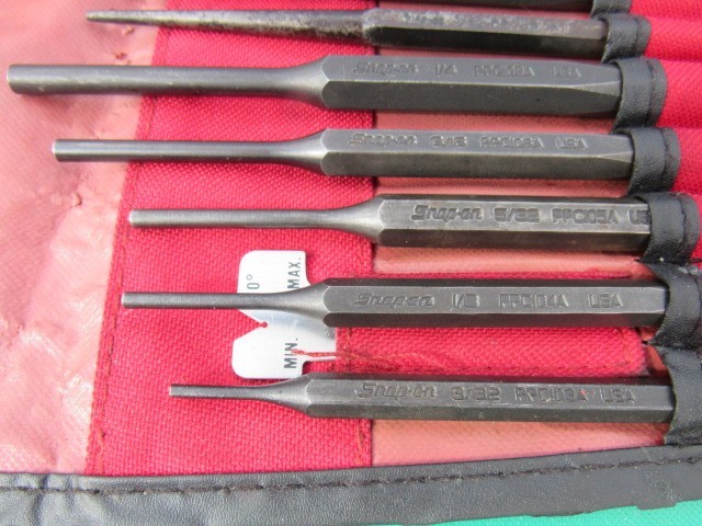 SNAP ON PPCBK715 15 PIECE DRIFT / PIN PUNCH & CHISEL SET W BAG