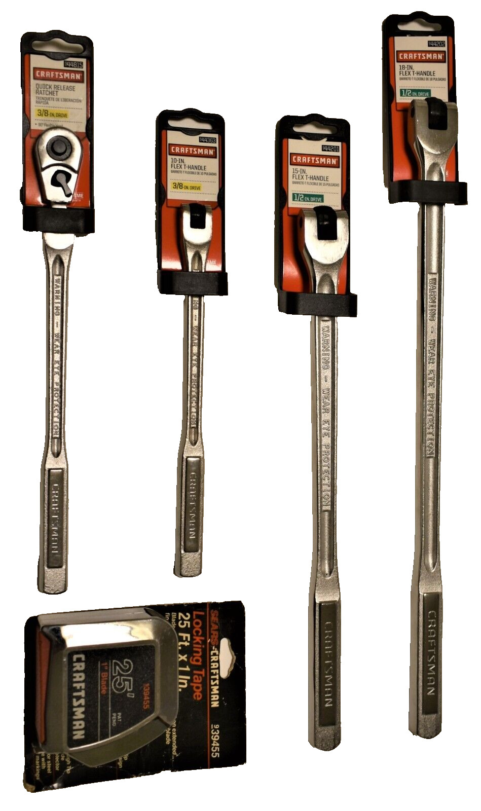 CRAFTSMAN 10-15-18 FLEX HANDLE 3/8-1/2 Dr BREAKER 44202 44201 4363 44815 Ratchet