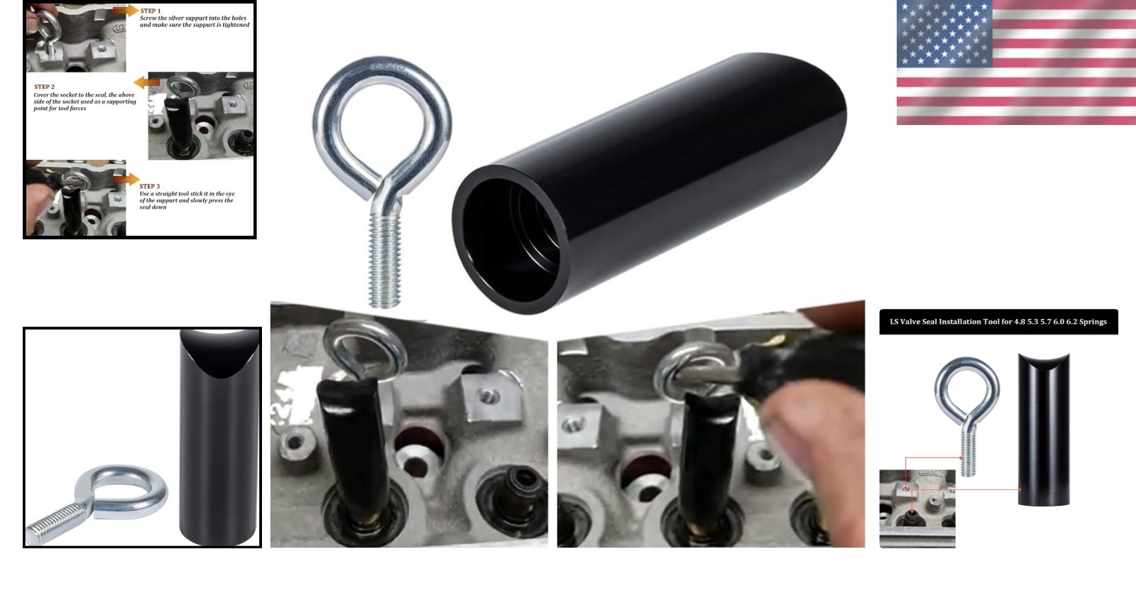 Effortless LS Valve Seal Tool for 4.8 5.3 5.7 6.0 6.2 Engines—30-Day Guarantee