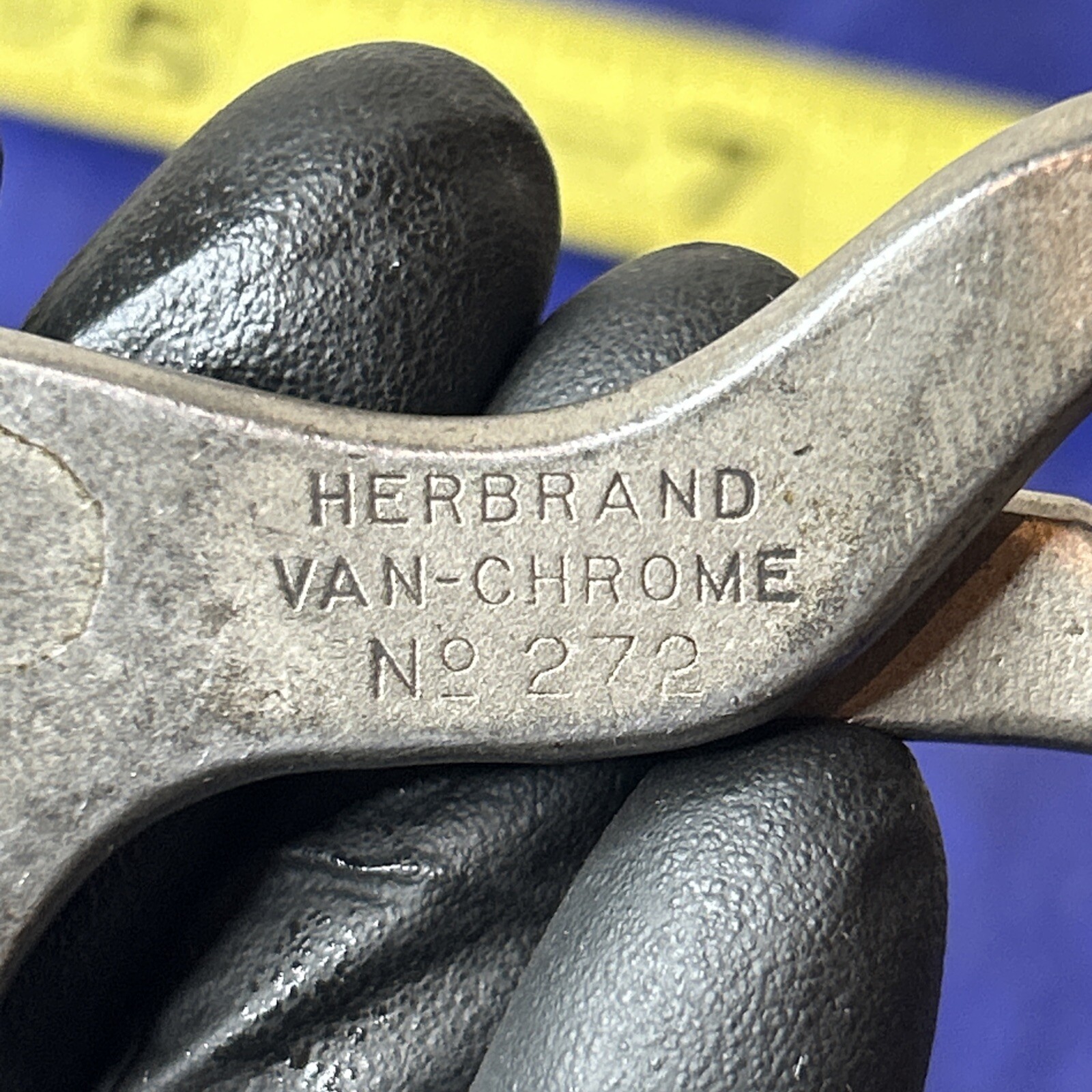 Antique Herbrand Van chrome No 272 Steeldraulic Brake Pliers 1930s? Free Ship!
