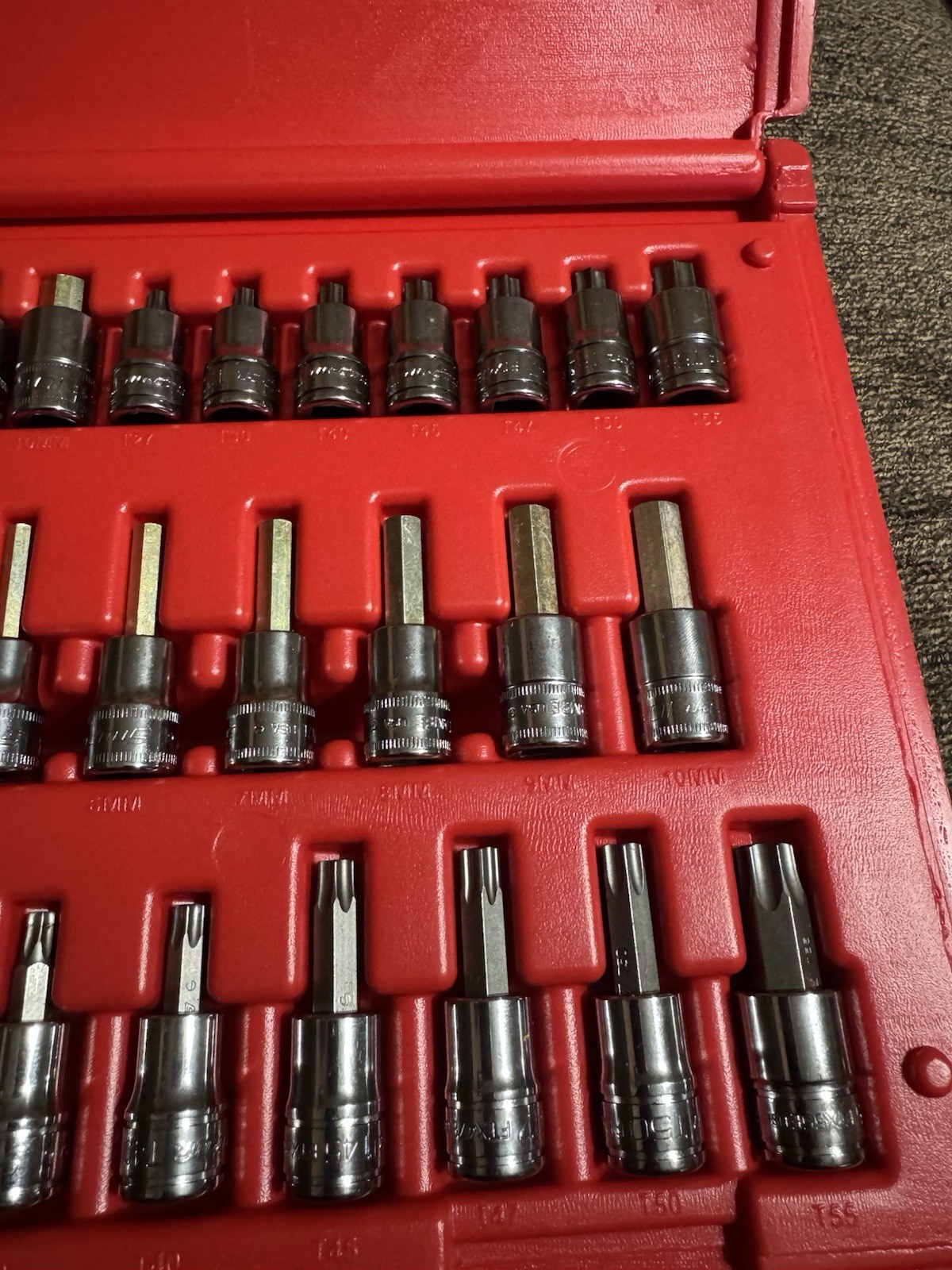 Snap-on Tools 37pc Torx Hex Bit Socket Set 237HEXTORXST EXCELLENT CONDITION!!