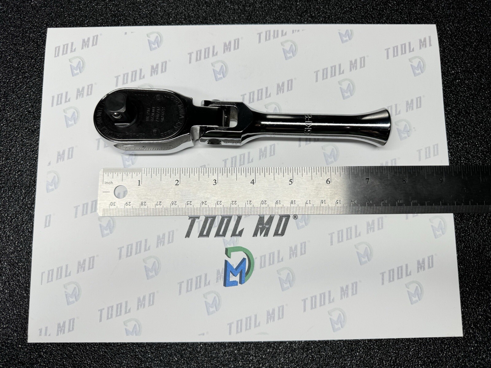 Snap-on Tools USA NEW 1/2″ Drive Chrome Stubby Flex Head Ratchet SKF80A