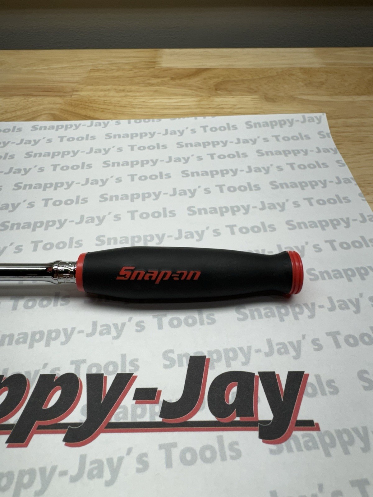 Snap-on Tools USA NEW 1/4″ Drive RED Soft Grip Long Handle Ratchet THL72