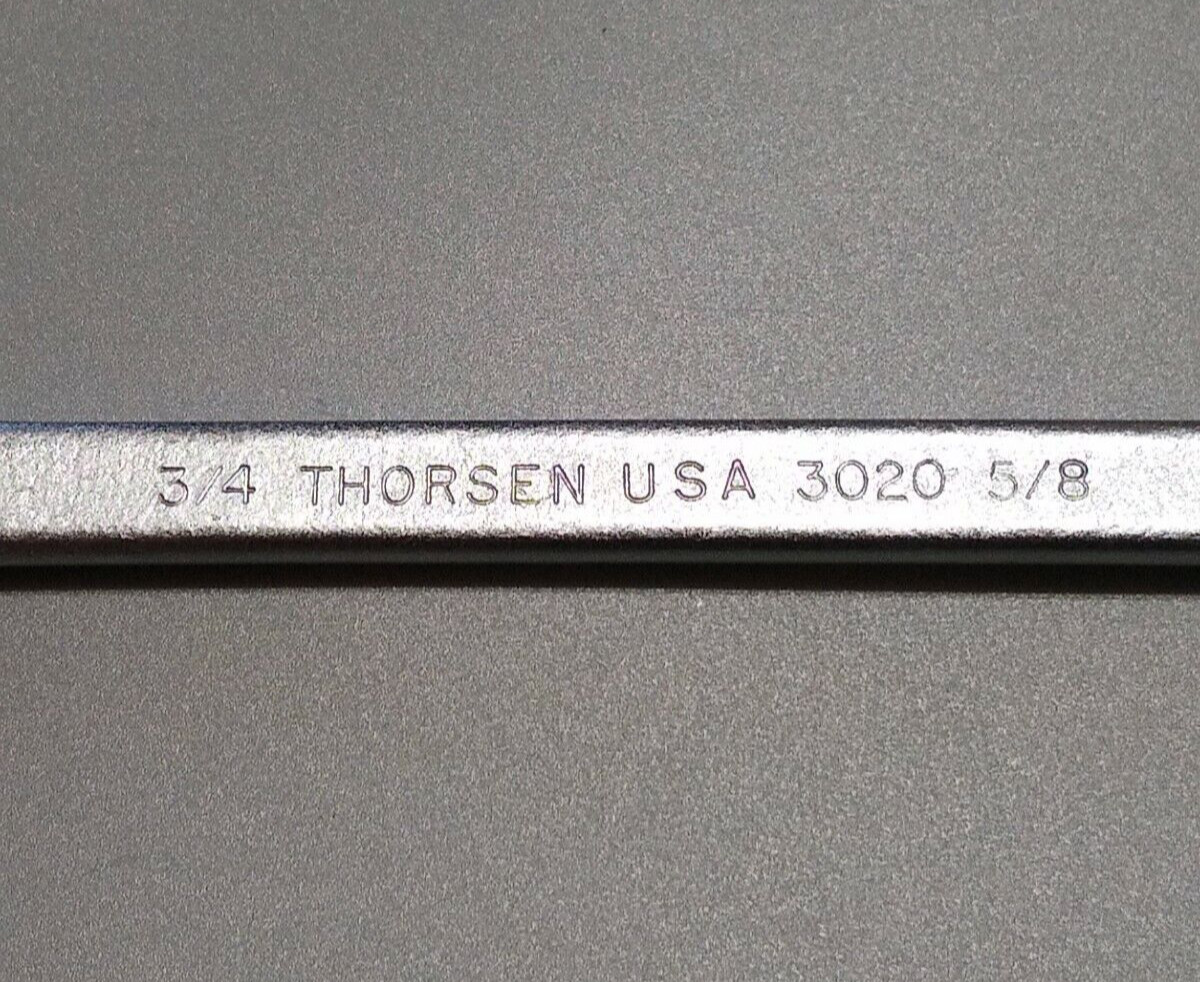THORSEN U.S.A. 3020 3/4″ X 5/8″ Dbl. Open Ended Wrench 8.2 Long.