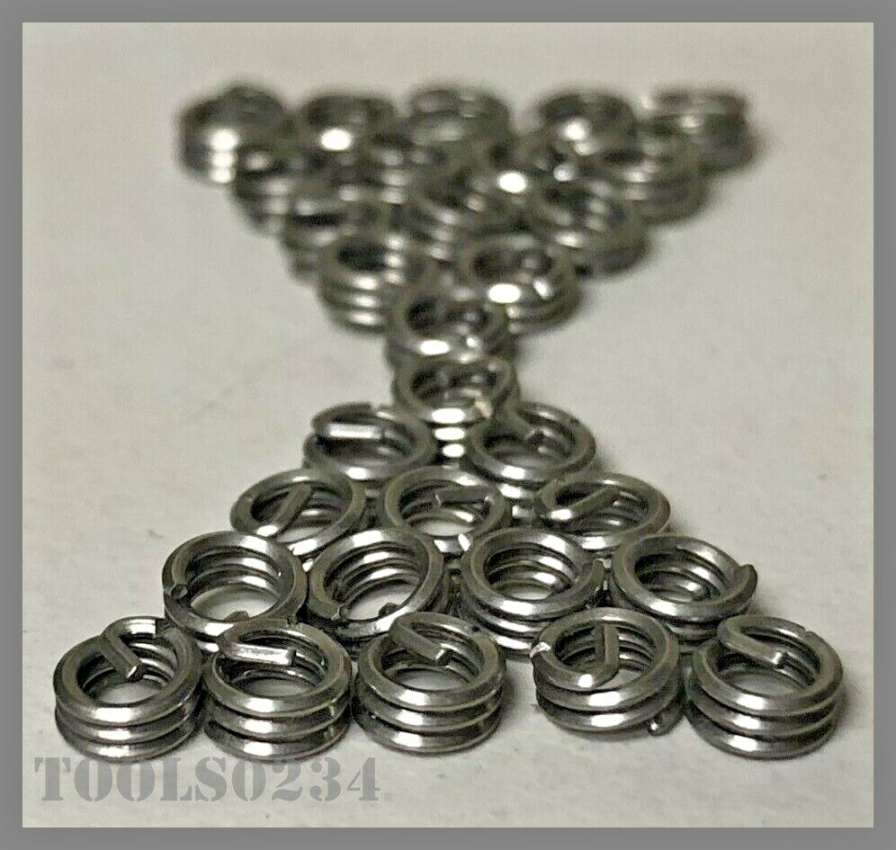4-40 X .0112″ Thread Repair Inserts 208-C04-0112 LOT OF 25 MS Inserts Co
