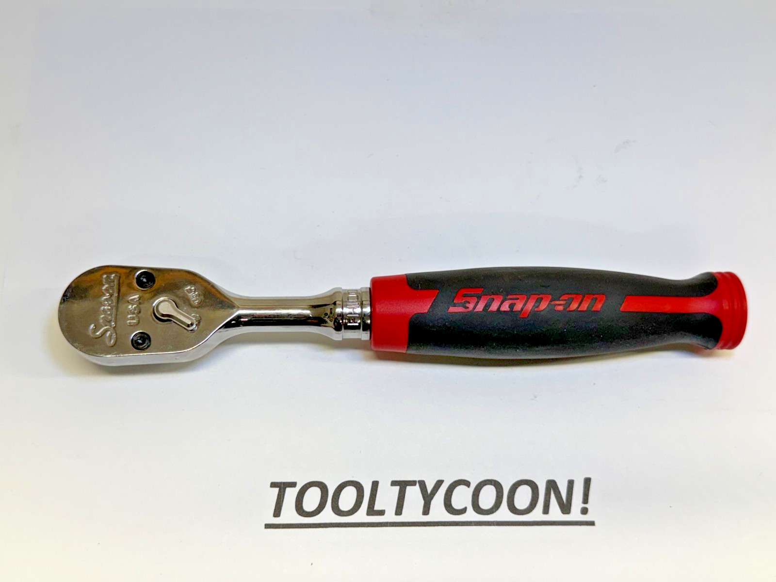 Snap-on Tools USA NEW 3/8″ Drive 100 Tooth Soft Grip Fixed Head Ratchet FH100