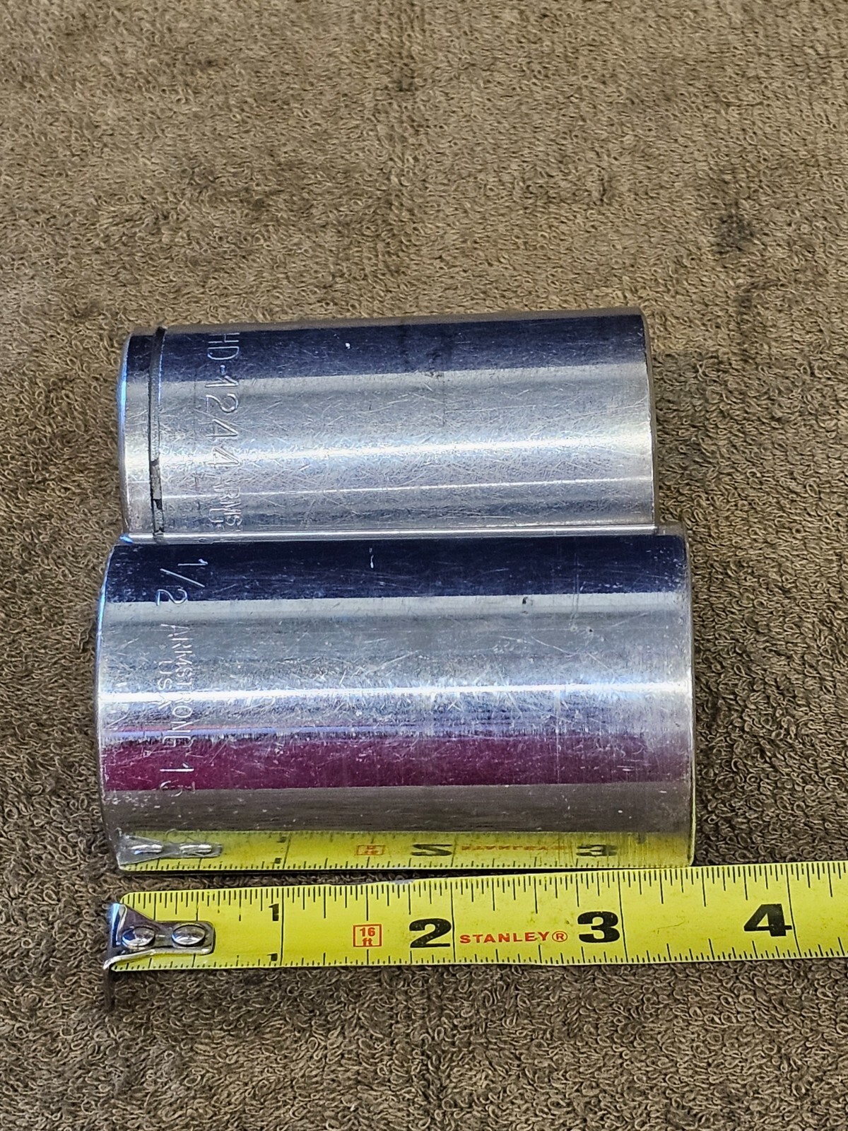 2 Armstrong Socket 1-1/2″ 13-348 1-3/8″ 1244 Deep Well Sae 3/4 Drive Automotive