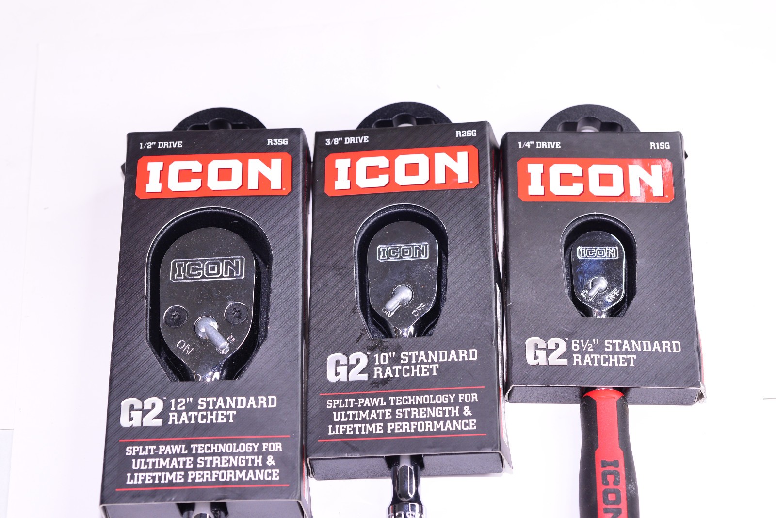 New ICON G2 Series 1/2″ & 3/8 & 1/4″ Drive R3SG R2SG R1SG Ratchet Set 70435