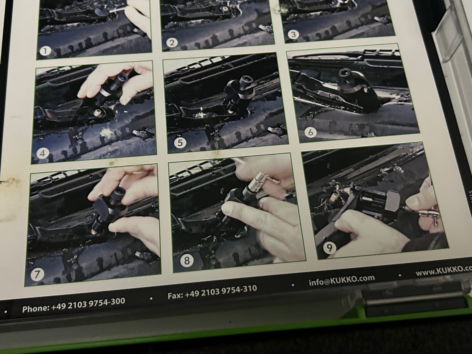 Kukko 10 Piece Manuel Universal Wiper Arm Puller Set K-142/6 GERMANY w/ Case NEW