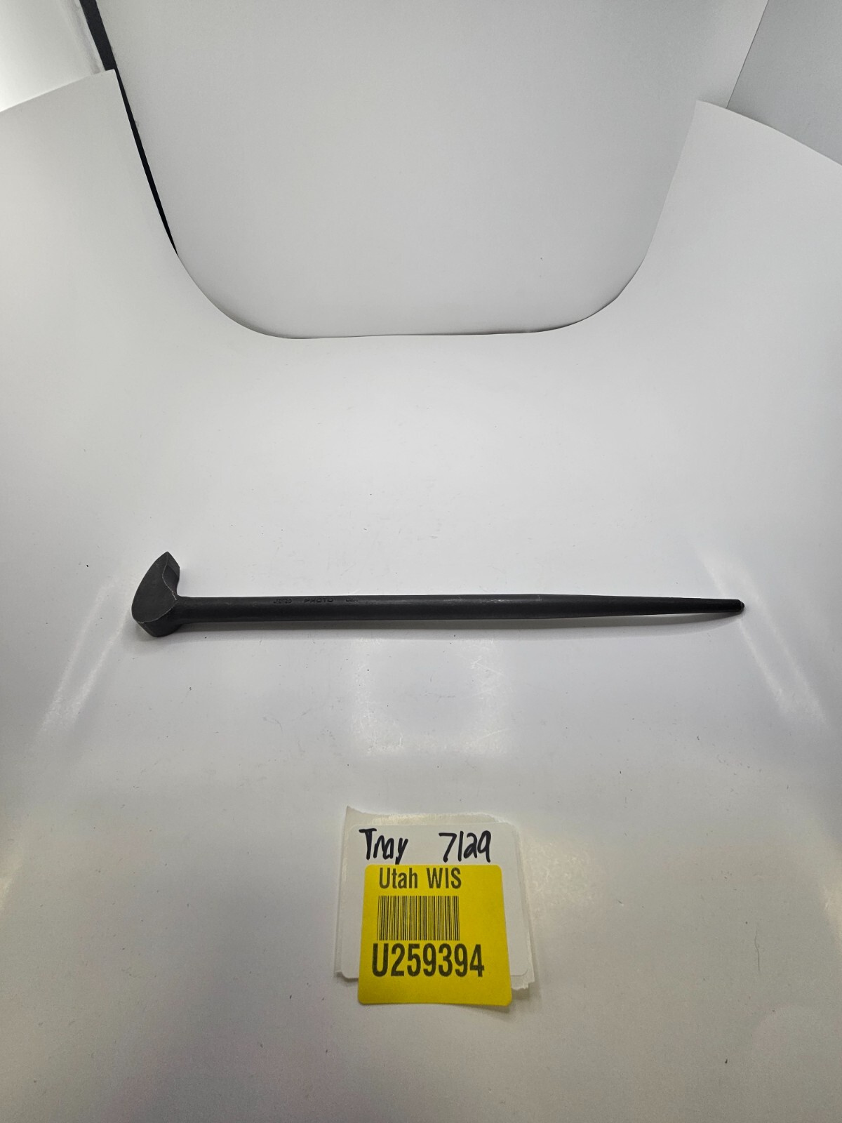 PROTO J2126 12 Inches Rolling Head Pry Bar w/ Point End Hex Straight Tapered Tip
