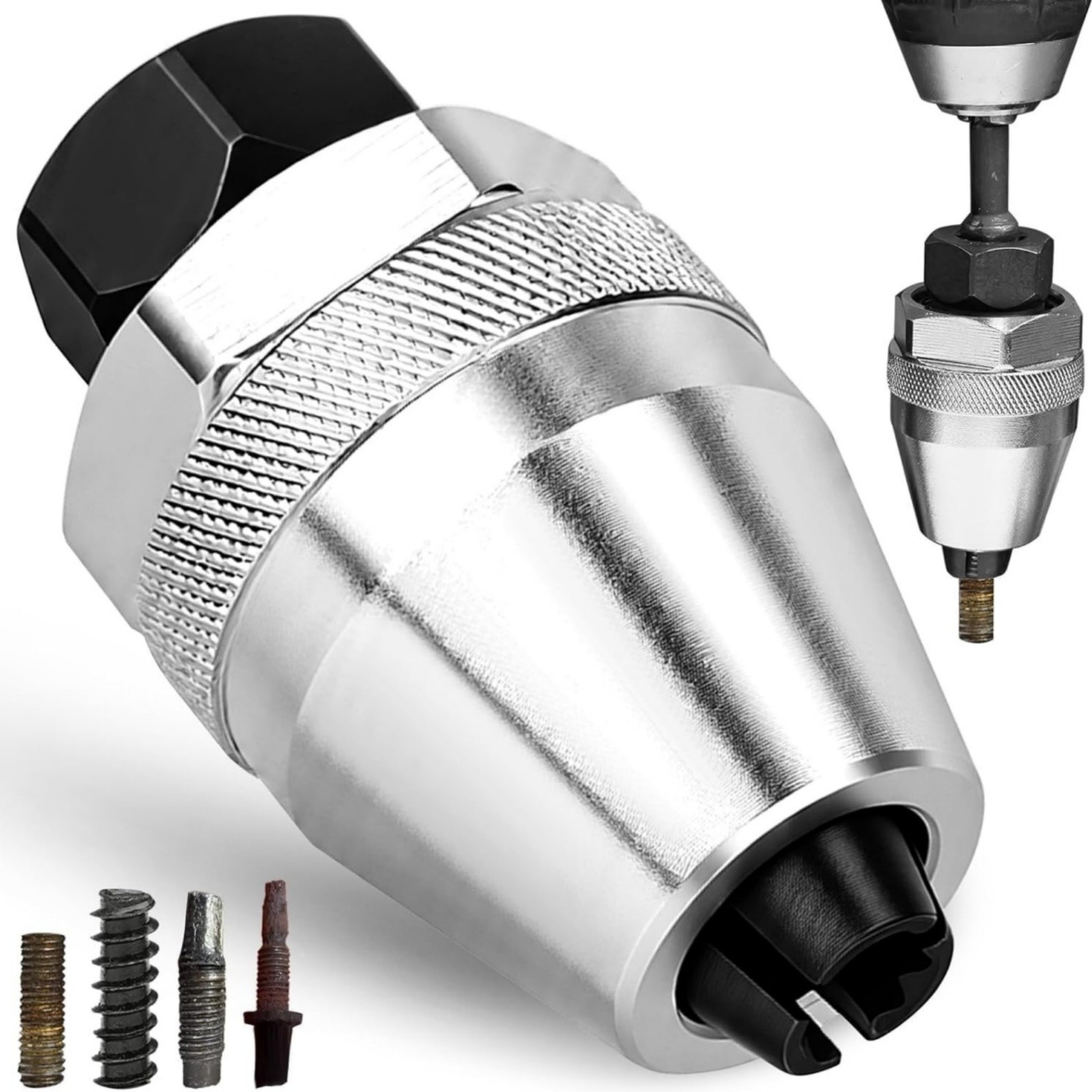 Stud Extractor Tool Broken Bolt Remover for Gripping and Removing 1/4″ to 1/2″