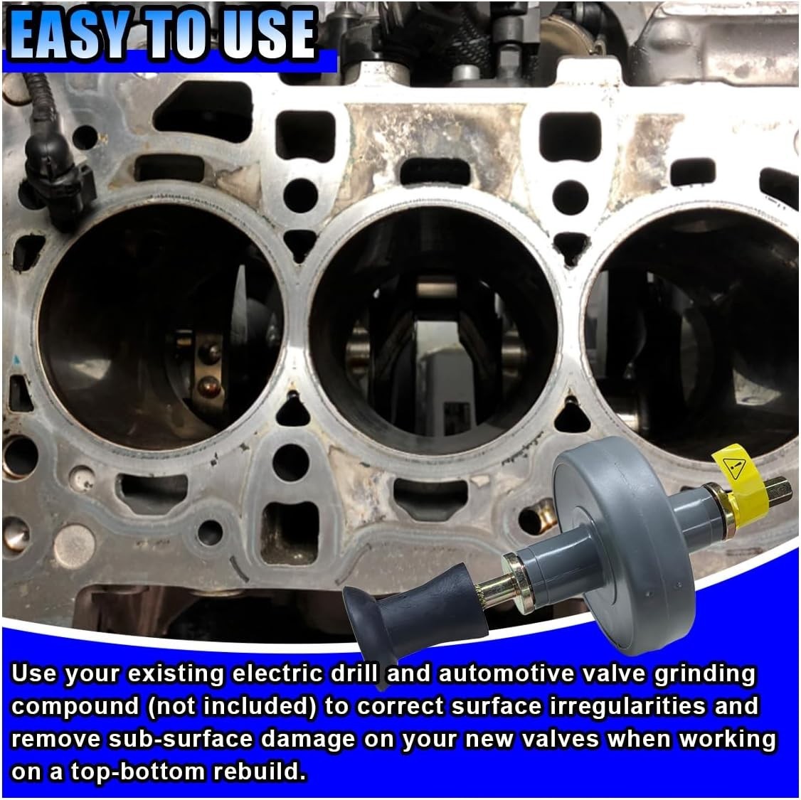 Professional Valve Lapping Kit for Small Engines – Fast 1000-1250 RPM Operation