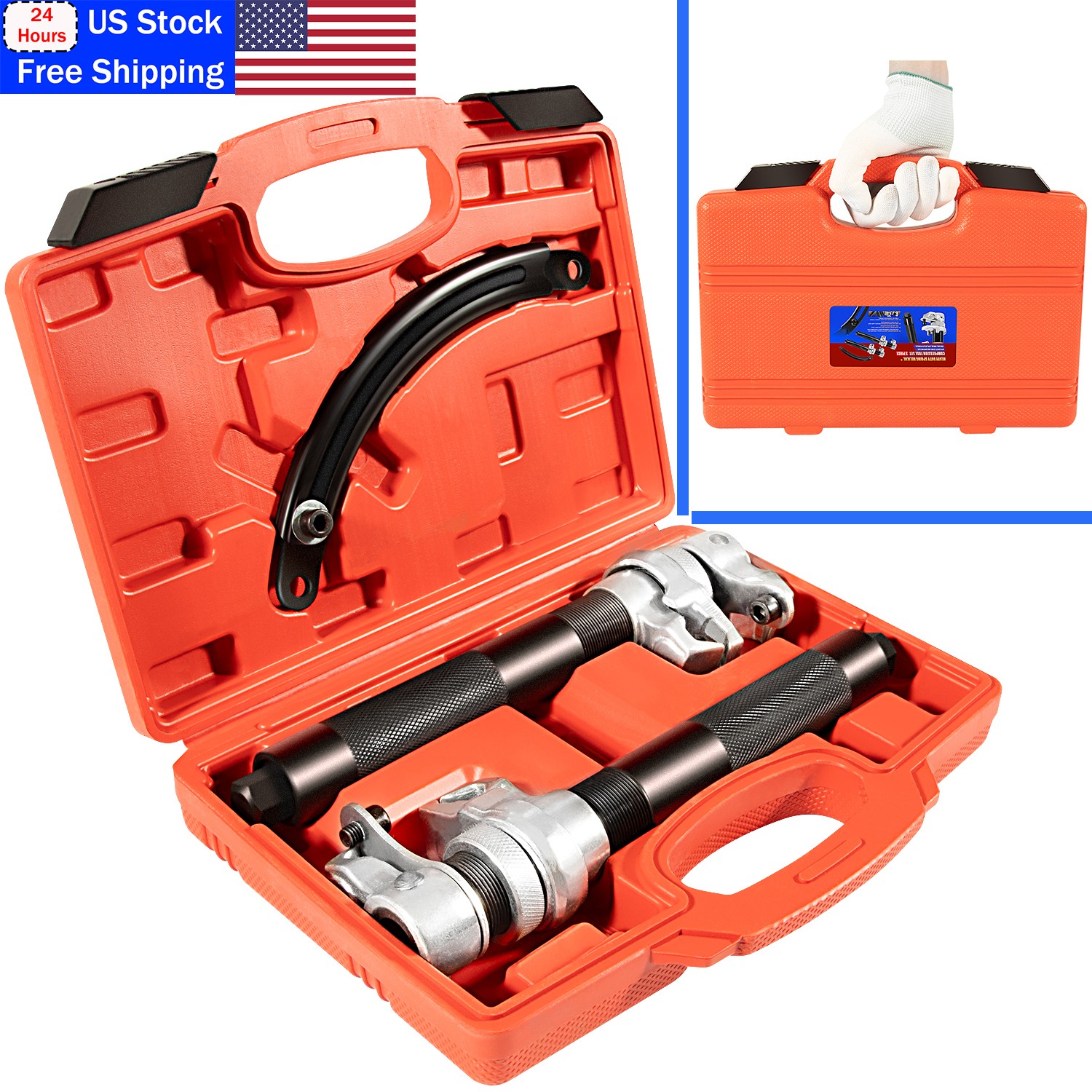 For Car Motorcycle Truck ATV Upgrade Coil Spring Shock Absorber Compressor Tool