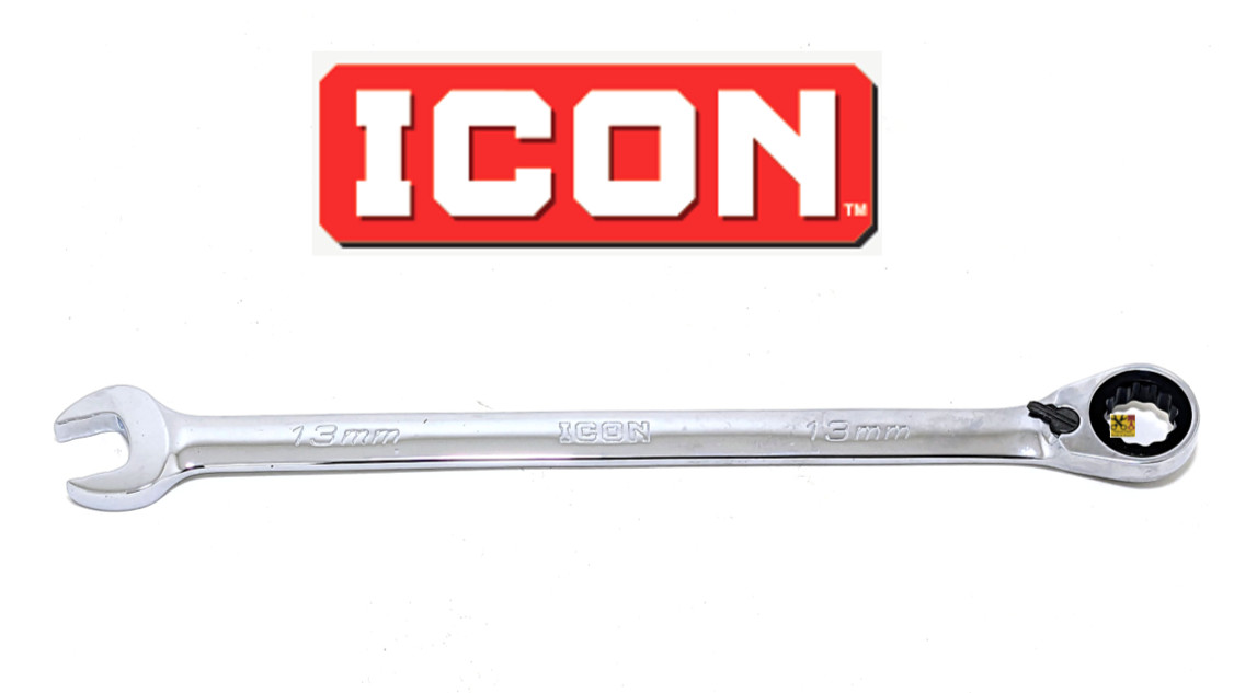 NEW ICON REVERSIBLE RATCHETING WRENCH LONG 12 POINT WRAM-10 MM METRIC PICK SIZE