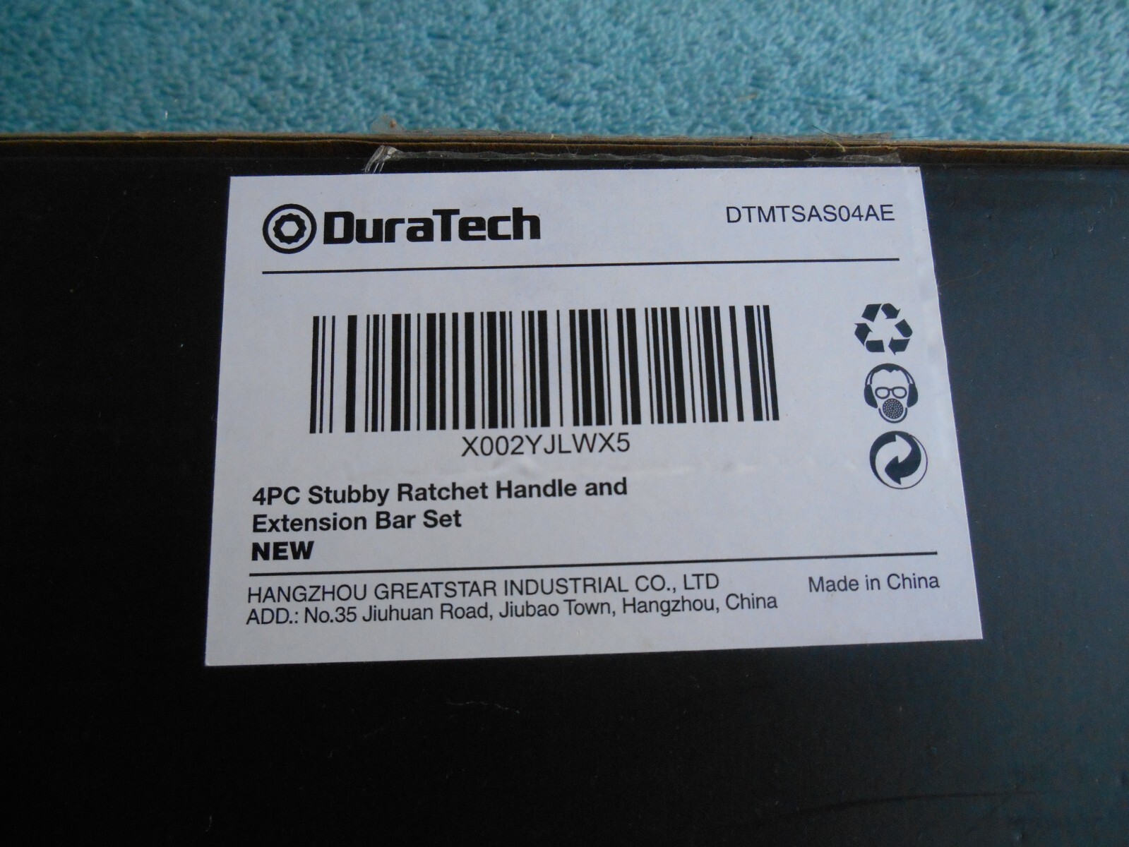 DURATECH 4PC Stubby Ratchet Set 1/4» and 3/8»Ratchets with 2 Extension Bars