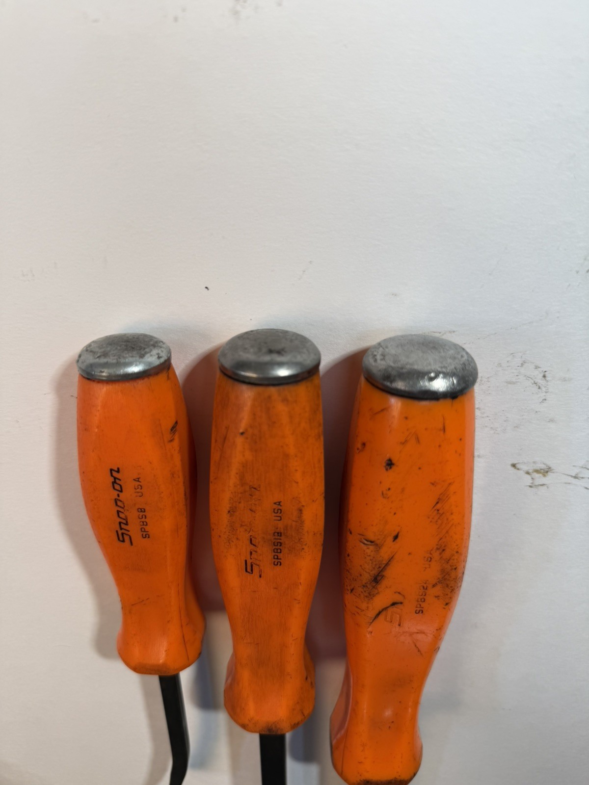 Snap On Tools Pry Bar 3 Piece Set Orange Hard Handle – SPBS8, SPBS18, SPBS24