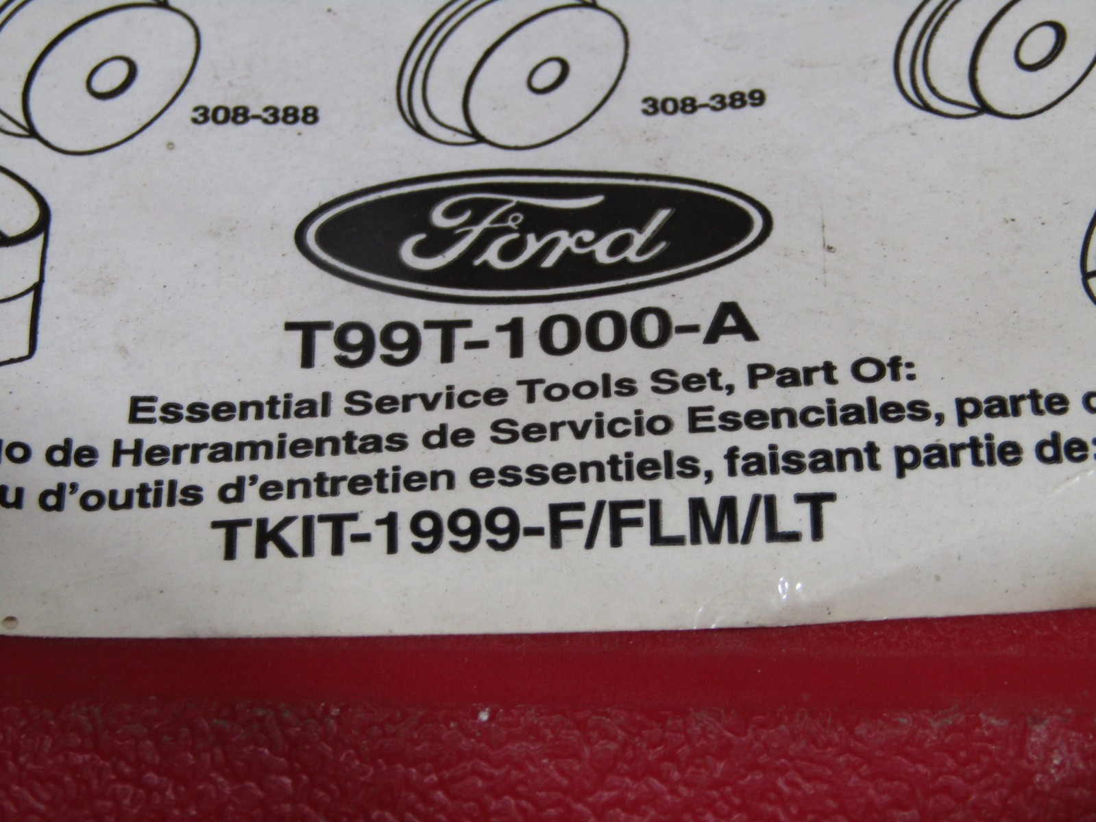 TKIT-1999-F/FLM/LT Ford Rotunda ESSENTIAL SERVICE TOOL KIT *INCOMPLETE* #126