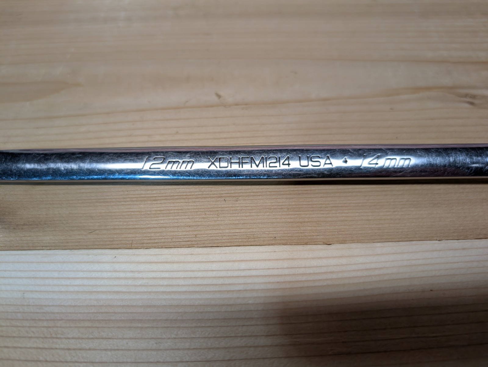Snap-on Tools USA 12mm 14mm High-Performance 0° Offset Box Wrench XDHFM1214