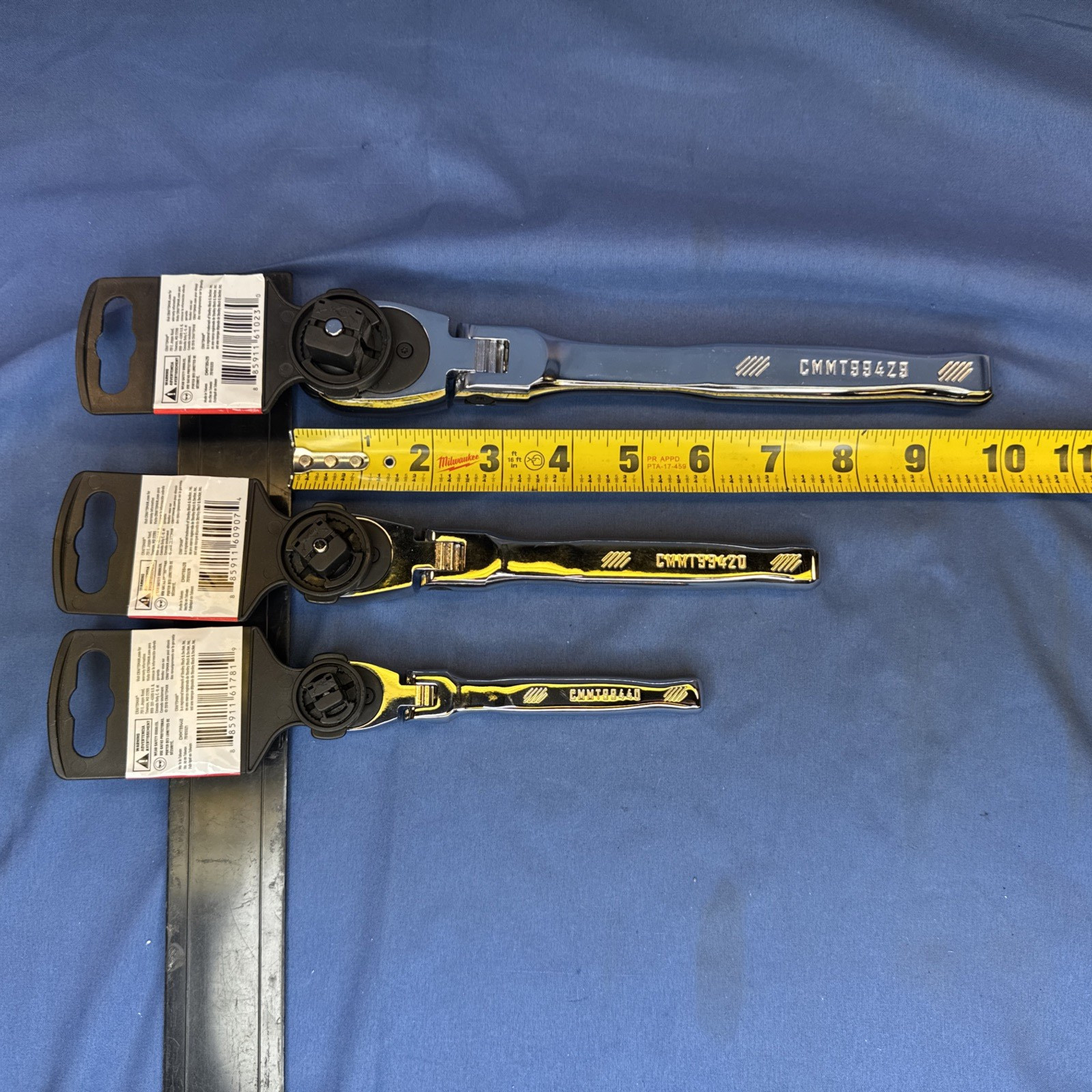 New Craftsman 3 Piece Set 72 Tooth Flex Head Ratchet ~1/2 «~3/8″ ~1/4» Drive